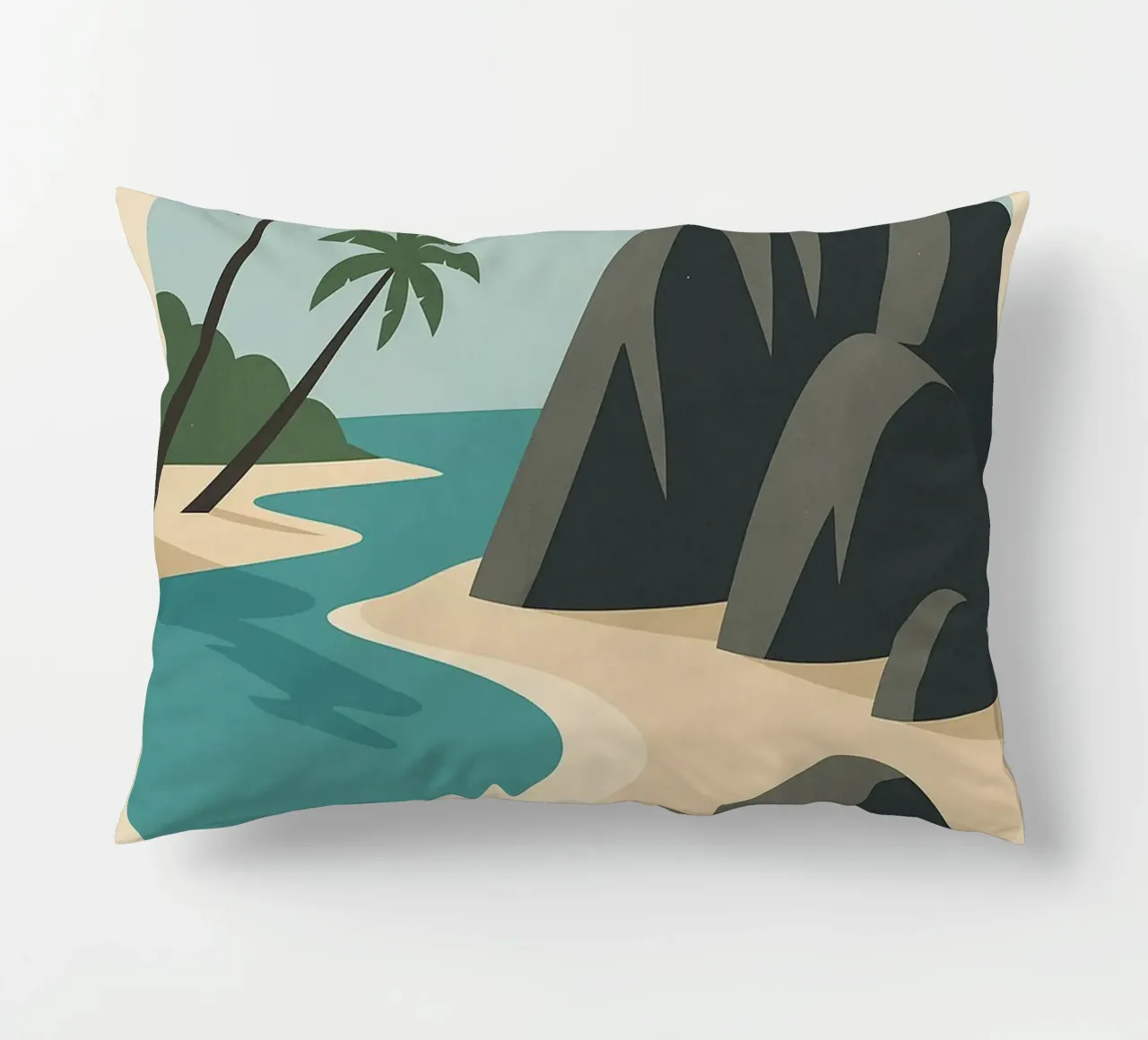 Seychelles - Rocce di granito e paradiso di sabbia cuscino da JETLAG | affiches voyage
