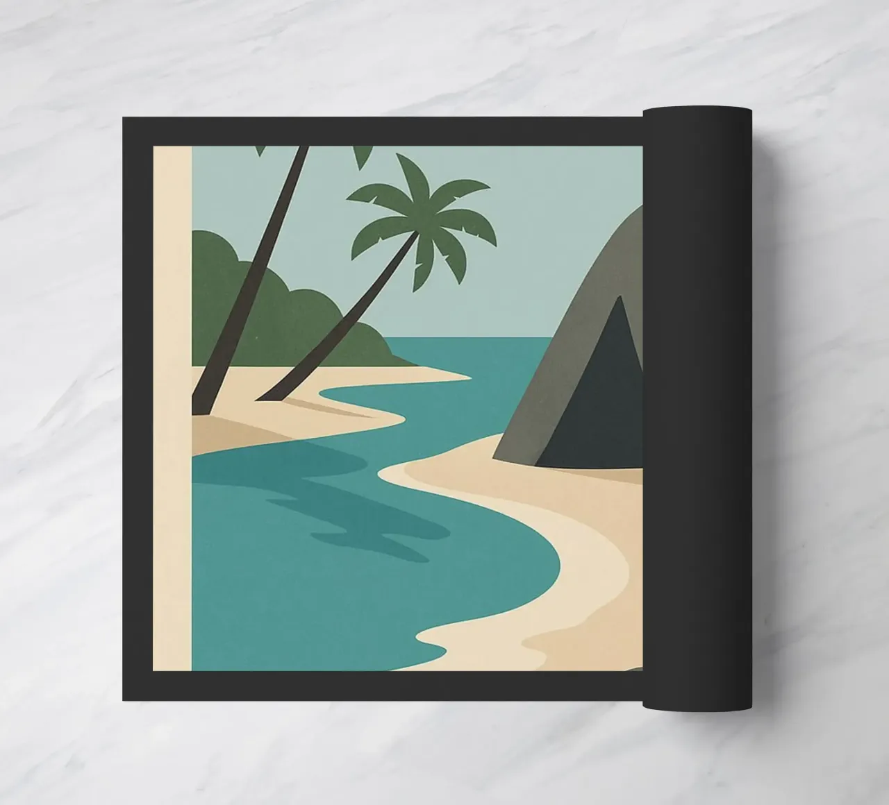 Seychelles - Rocce di granito e paradiso di sabbia zerbino da JETLAG | affiches voyage