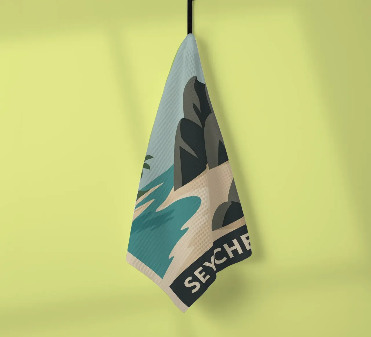 Seychelles - Rocce di granito e paradiso di sabbia canovaccio da cucina da JETLAG | affiches voyage