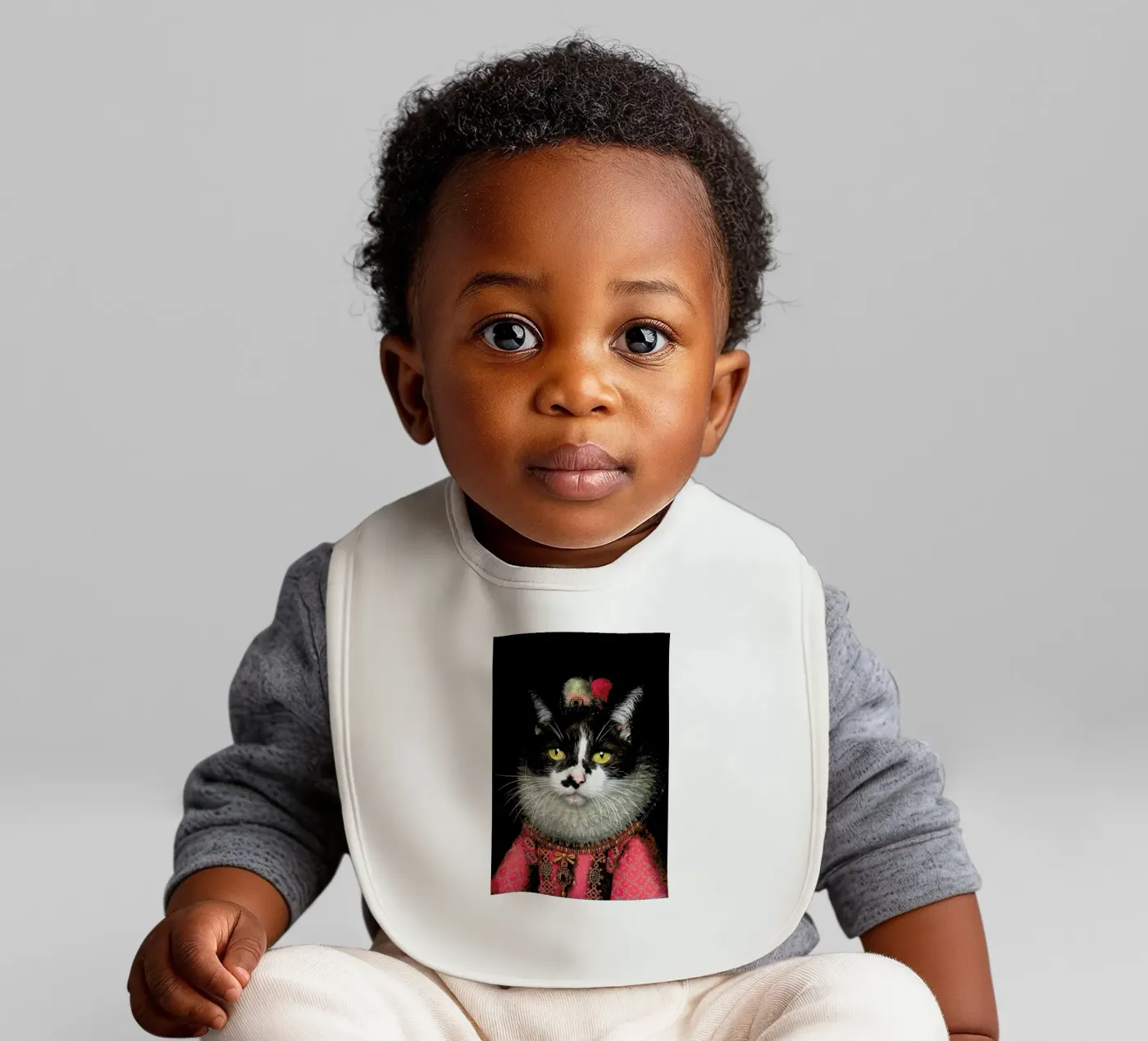 Mouse baby bib by Tein Lucasson