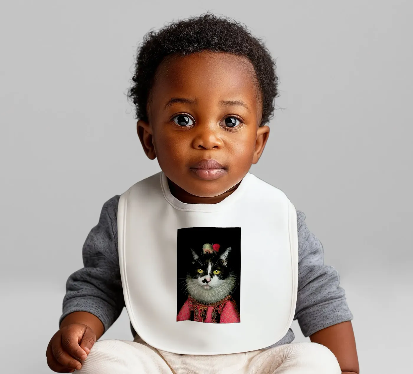 Mouse baby bib by Tein Lucasson