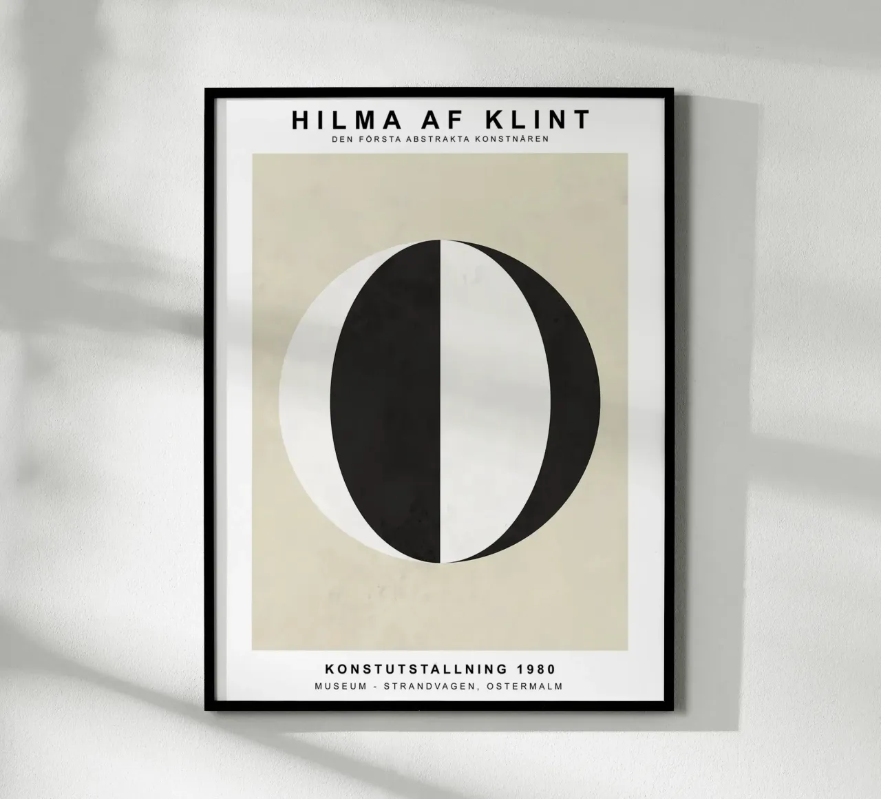 Nero Bianco poster con telaio in plastica da Turner Kyle