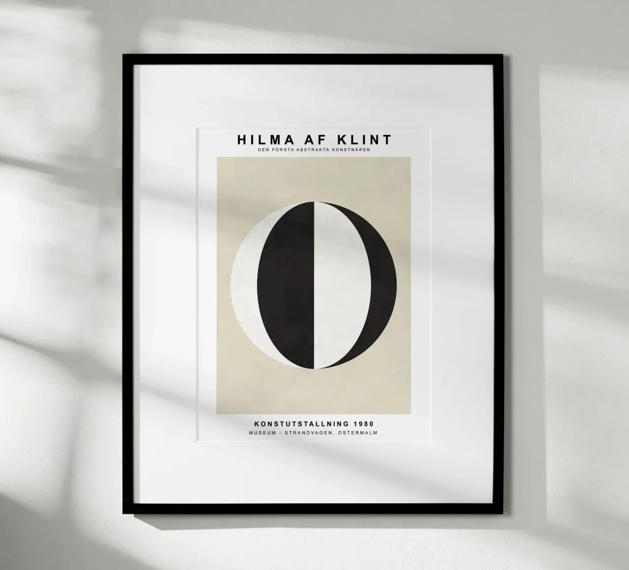 Nero Bianco poster con telaio in plastica da Turner Kyle