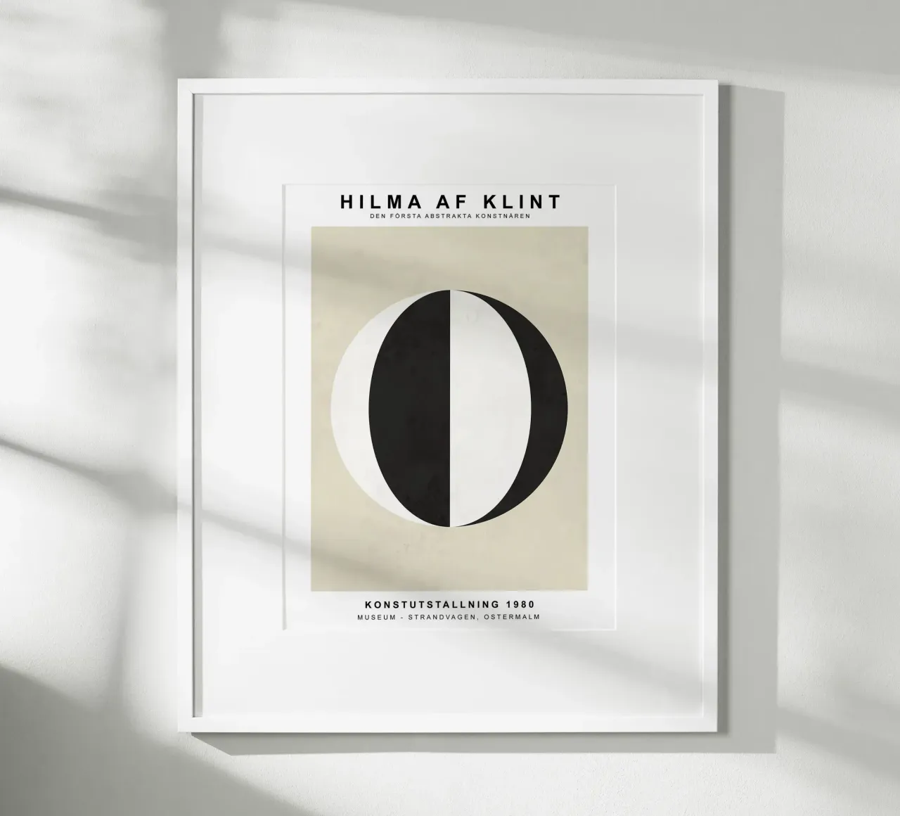 Nero Bianco poster con telaio in plastica da Turner Kyle
