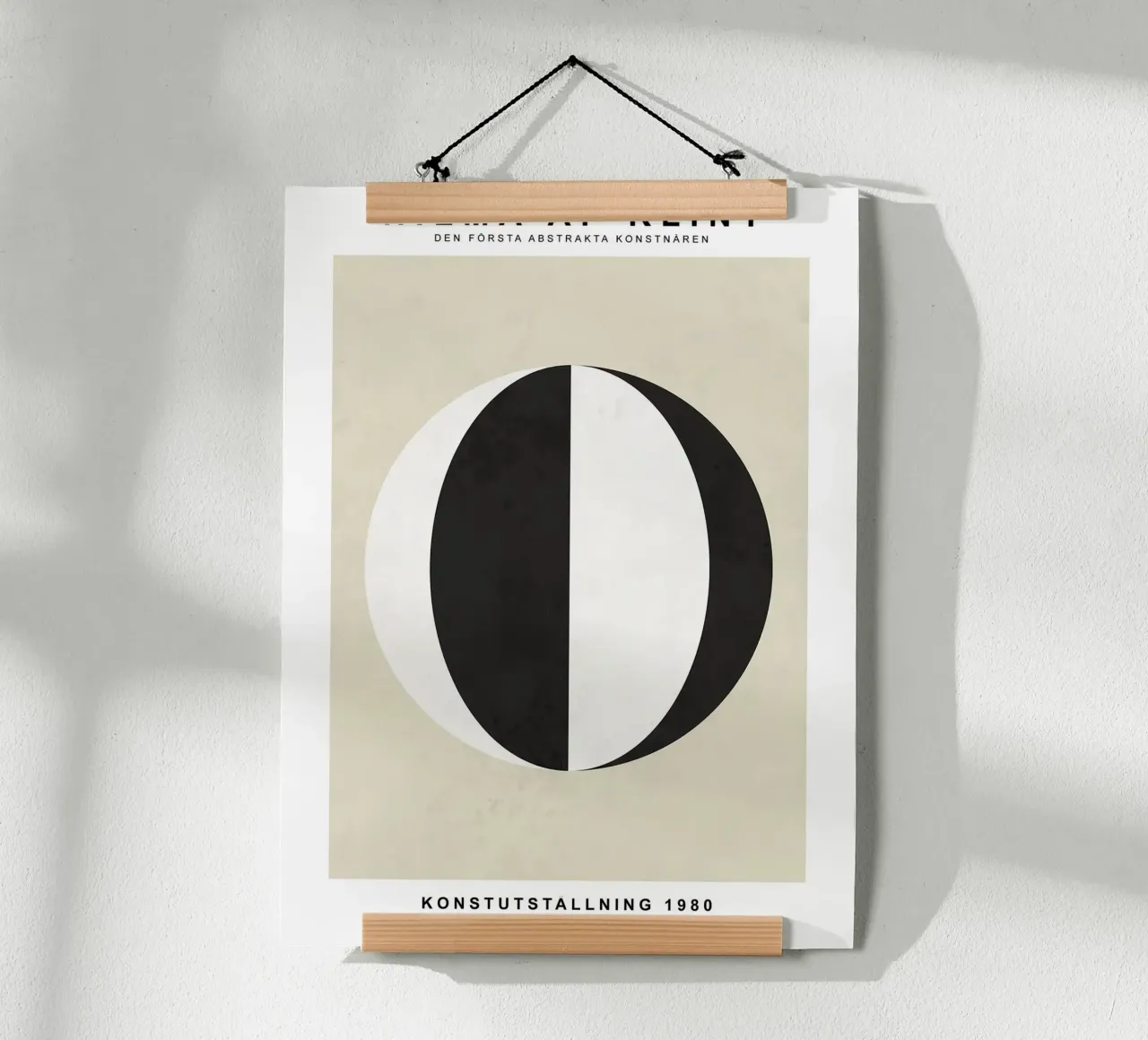Nero Bianco poster con telaio in plastica da Turner Kyle