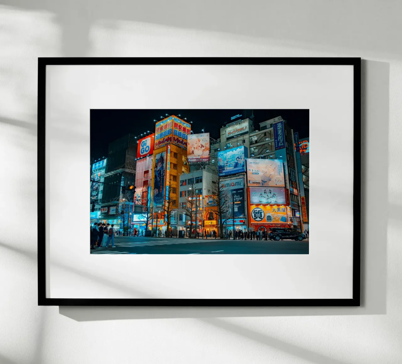 Luces de neón de Akihabara, Tokio poster de Marcel Bisig