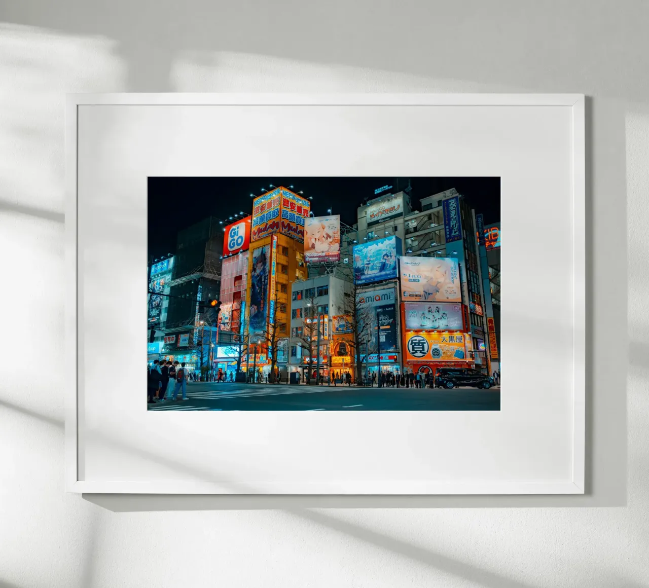 Luces de neón de Akihabara, Tokio poster de Marcel Bisig