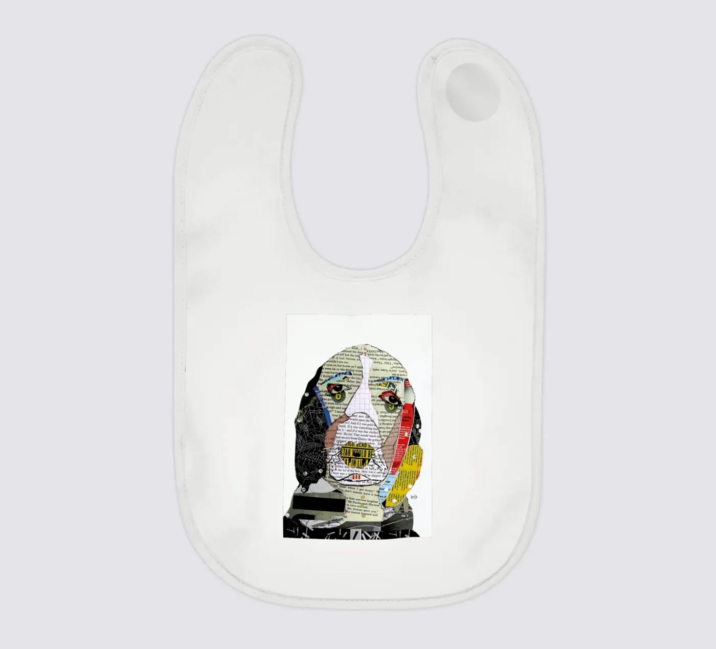 the spaniel baby bib by Brian Buckley