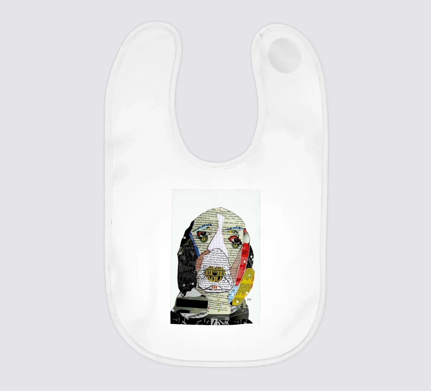 the spaniel baby bib by Brian Buckley
