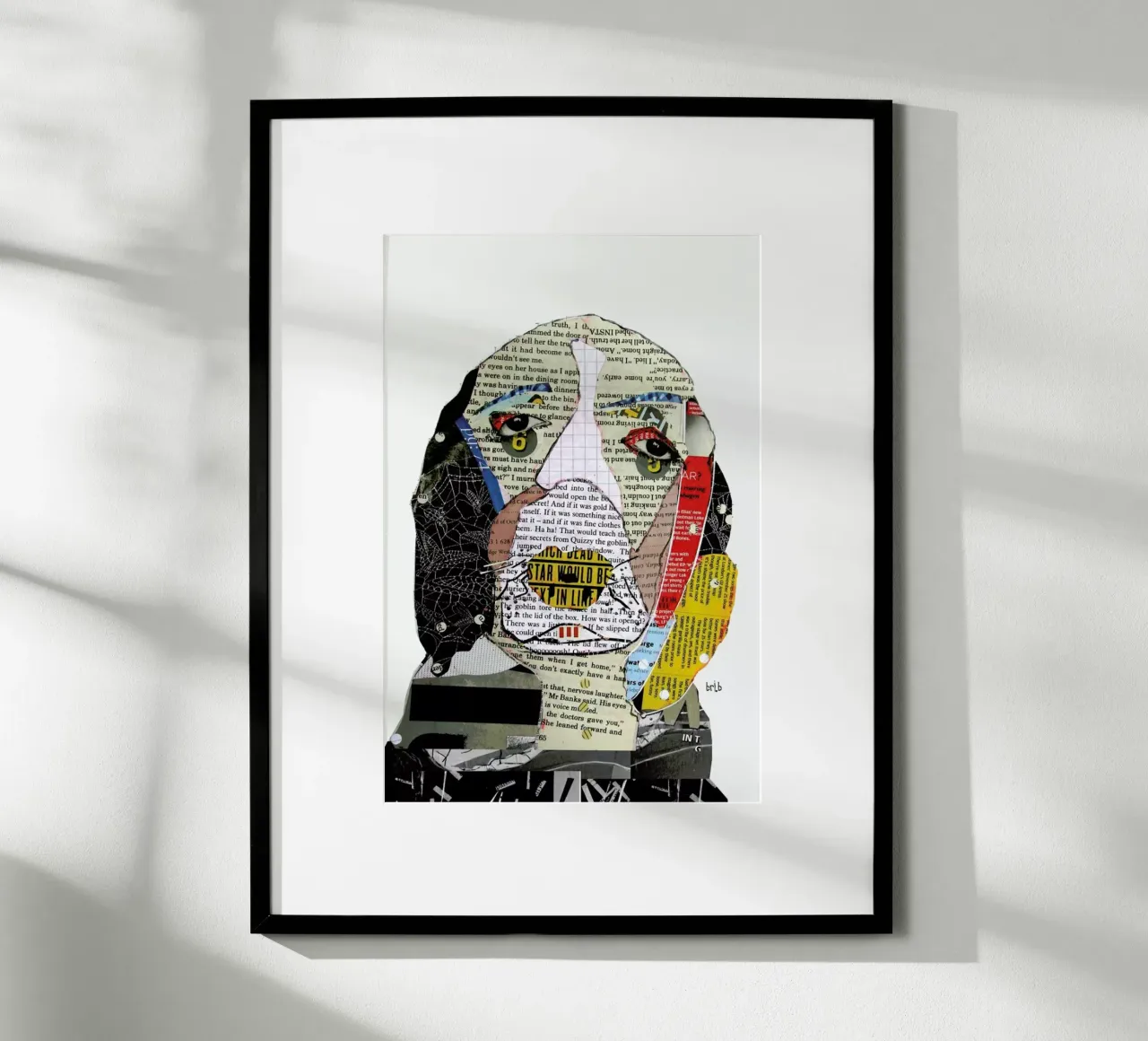the spaniel poster con telaio in legno da Brian Buckley