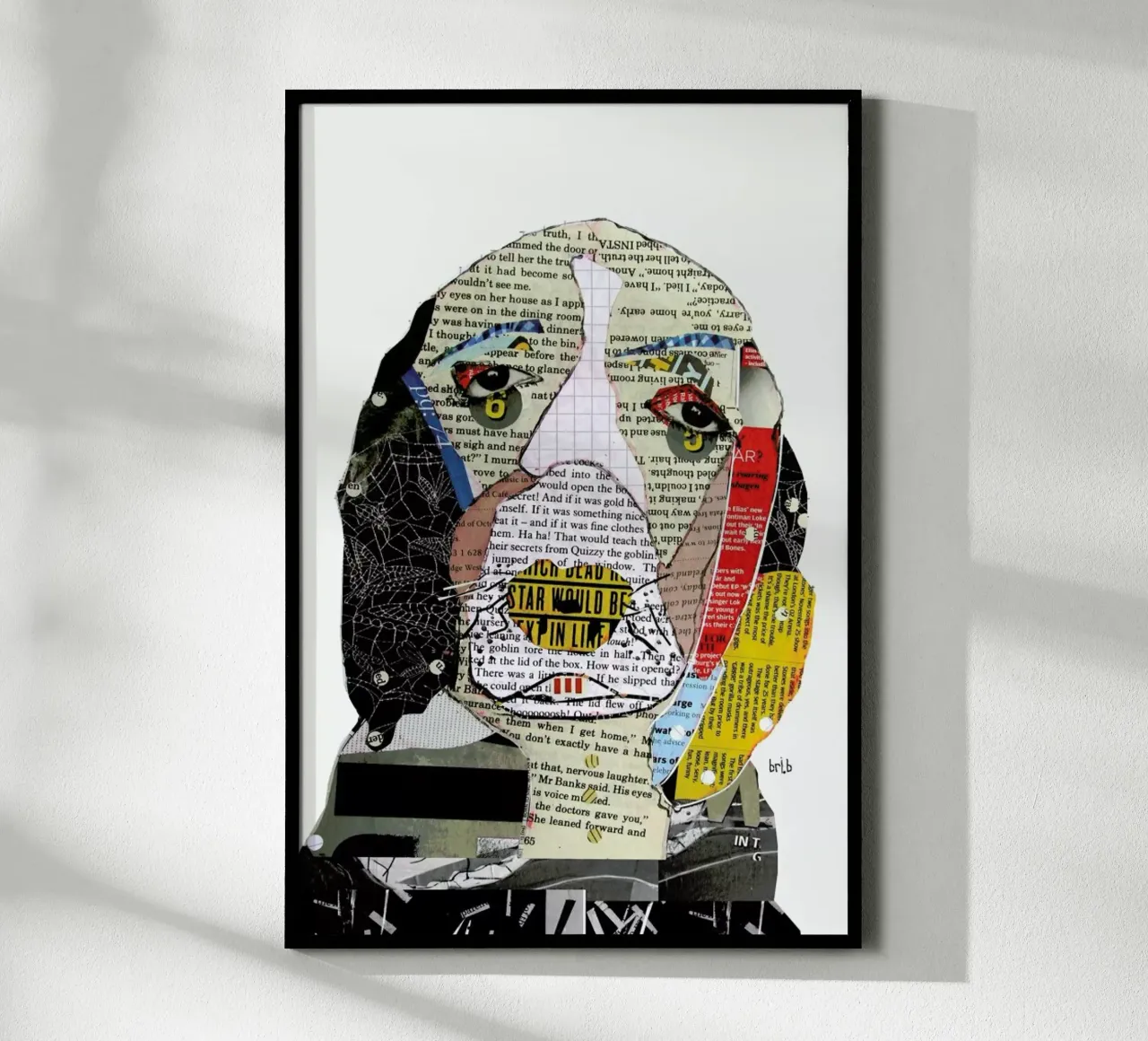 the spaniel poster con telaio in legno da Brian Buckley