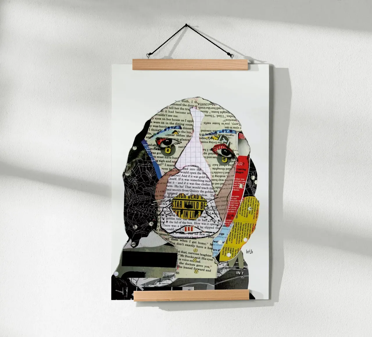 the spaniel poster con telaio in legno da Brian Buckley