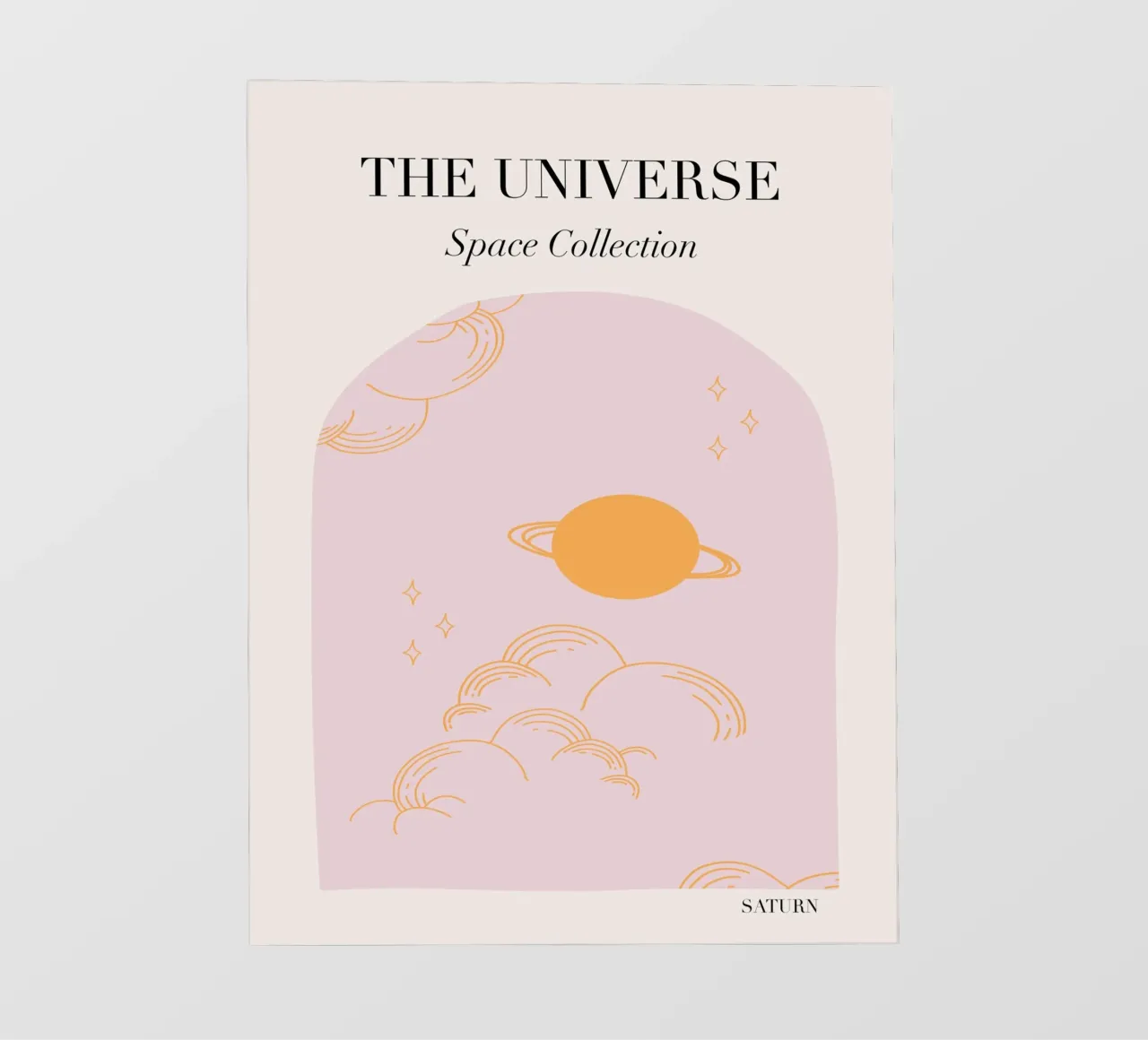 Pink Universe Art telo in pvc da GraceDigitalArtCo