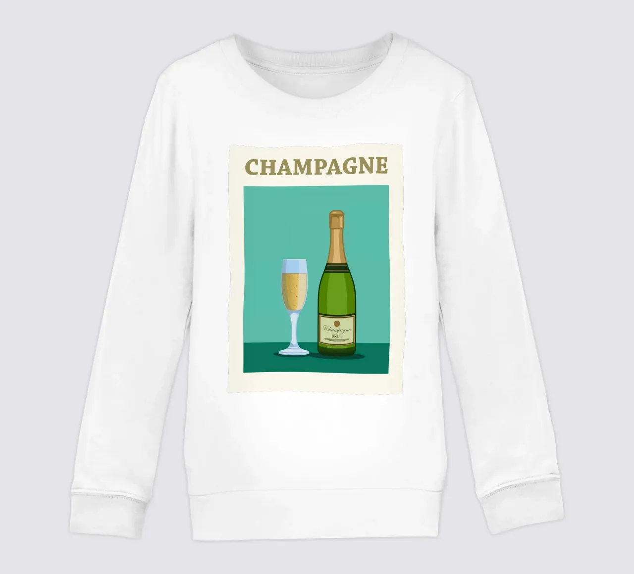 Champagne France kids sweatshirt by Neeraprint
