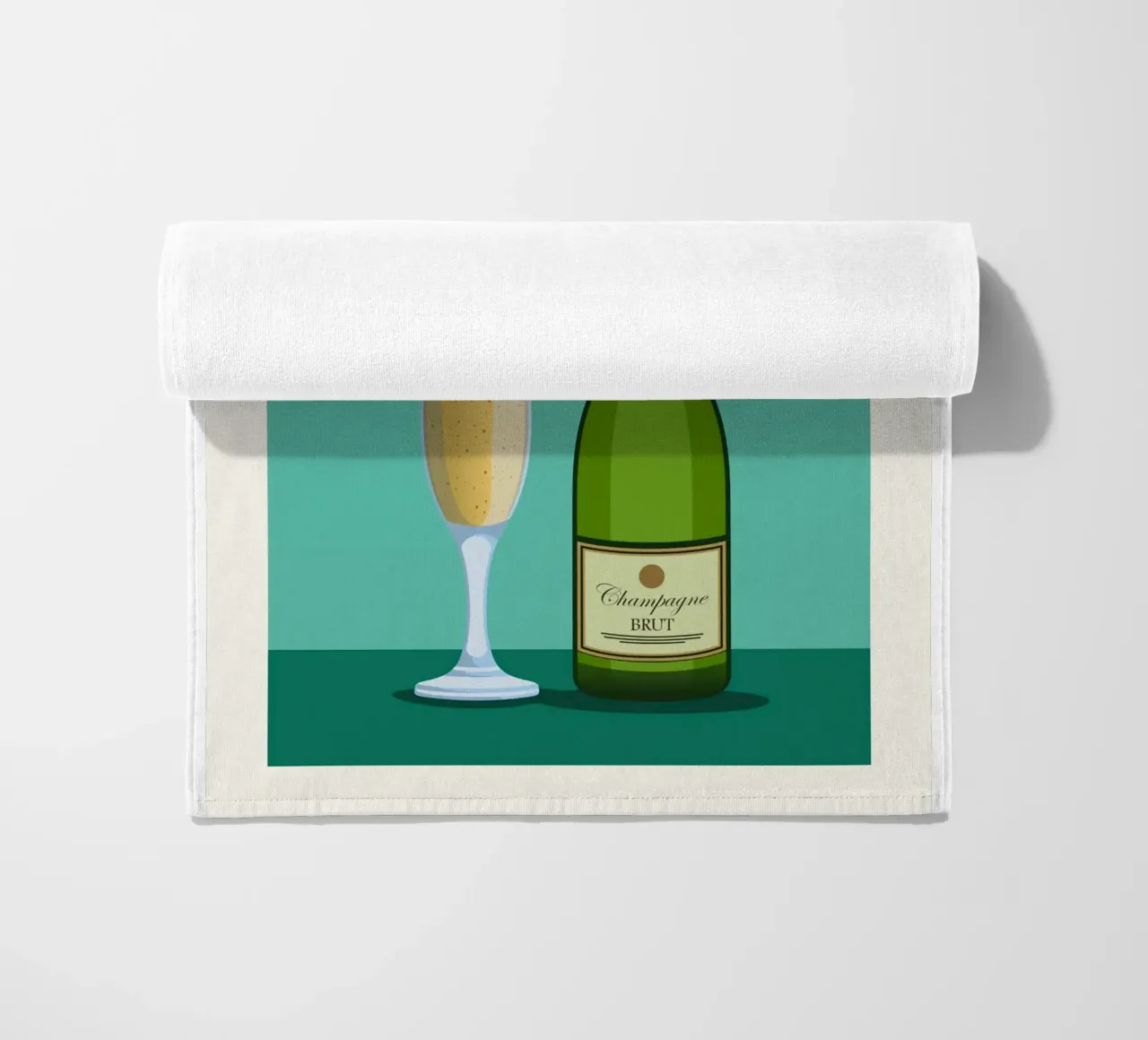 Champagne France beach towel by Neeraprint