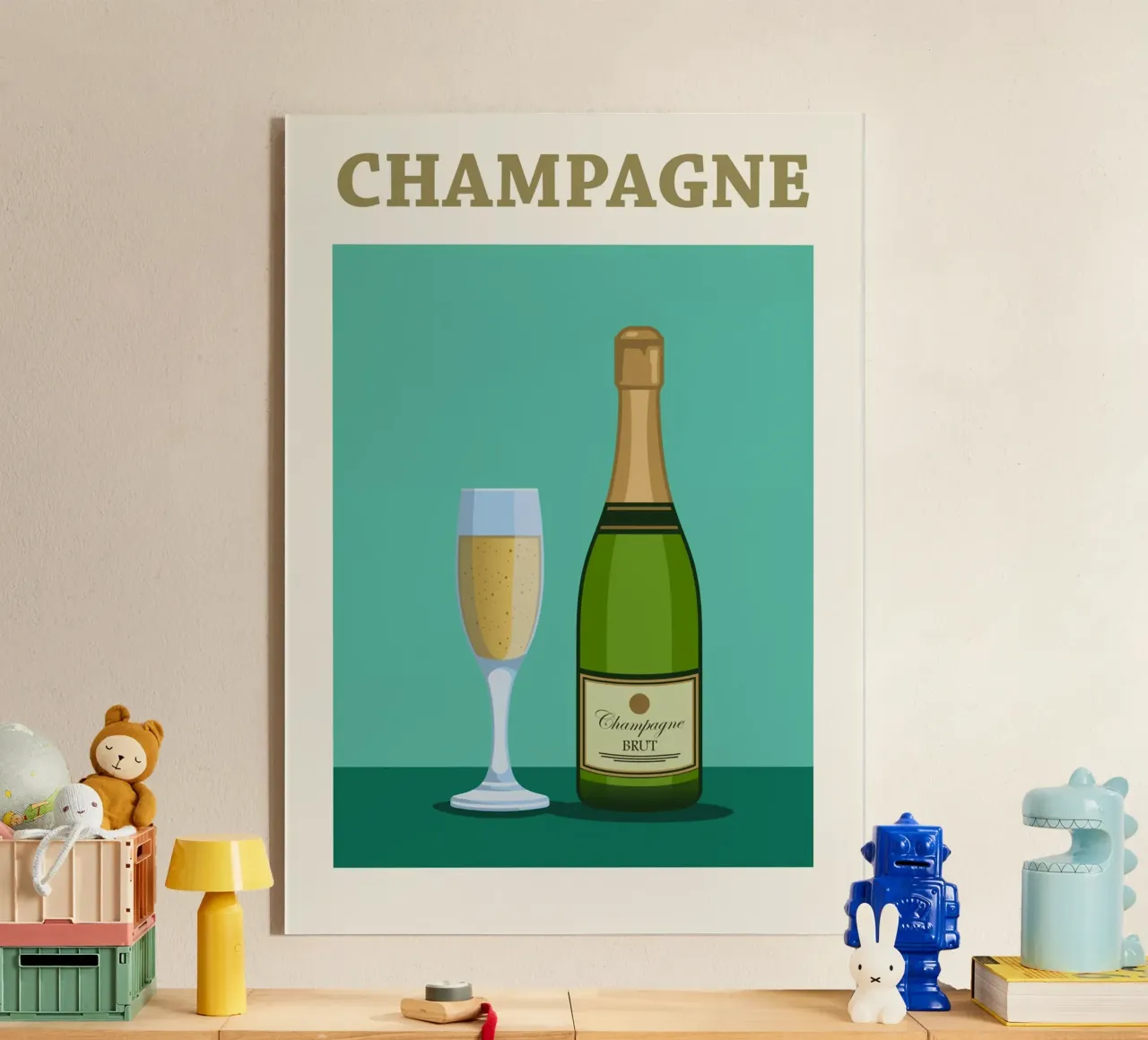 Champagne France acrylic glass by Neeraprint