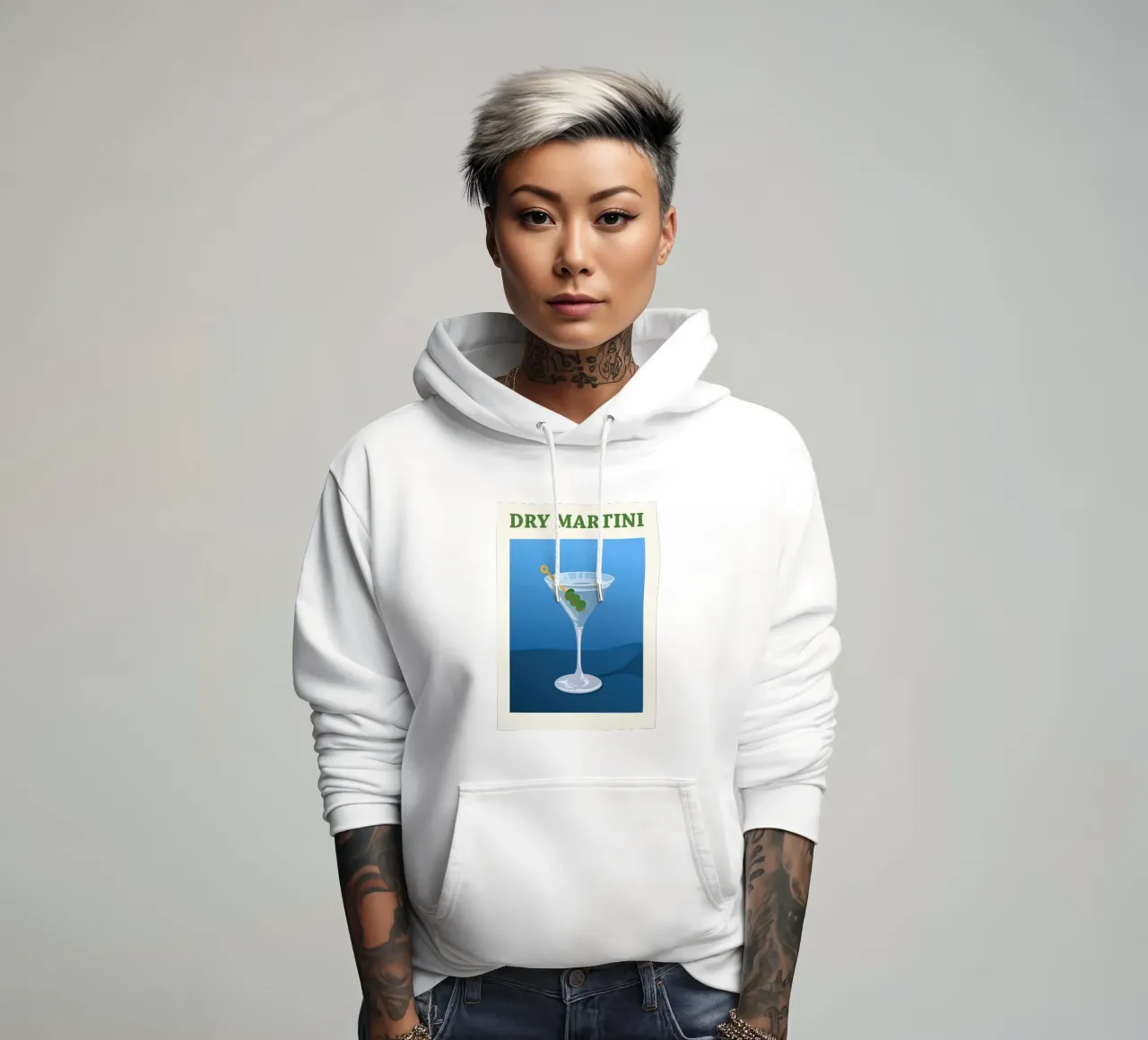 Cocktail Martini Dry felpa con cappuccio da Neeraprint