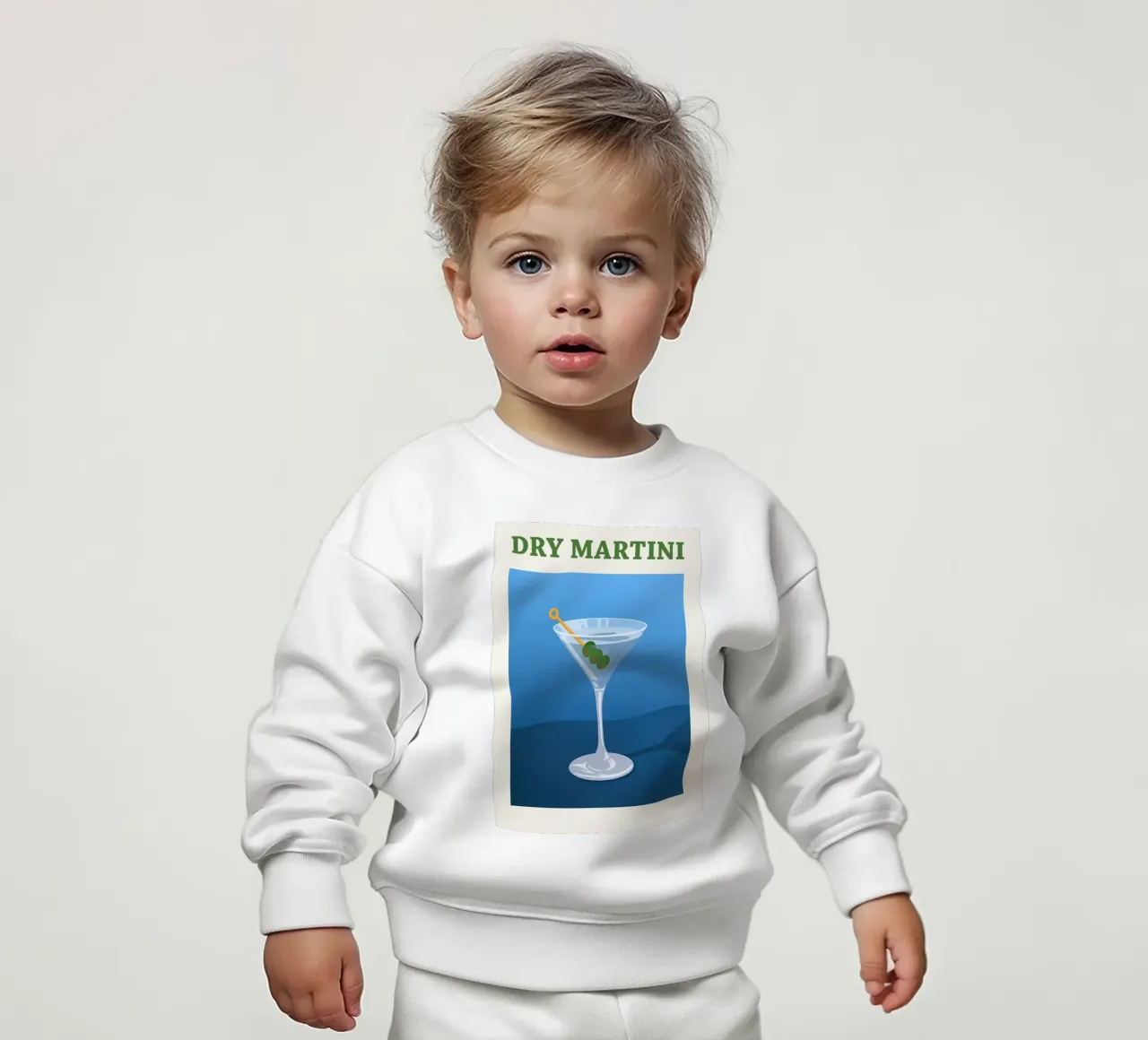 Cocktail Martini Dry felpa neonato da Neeraprint