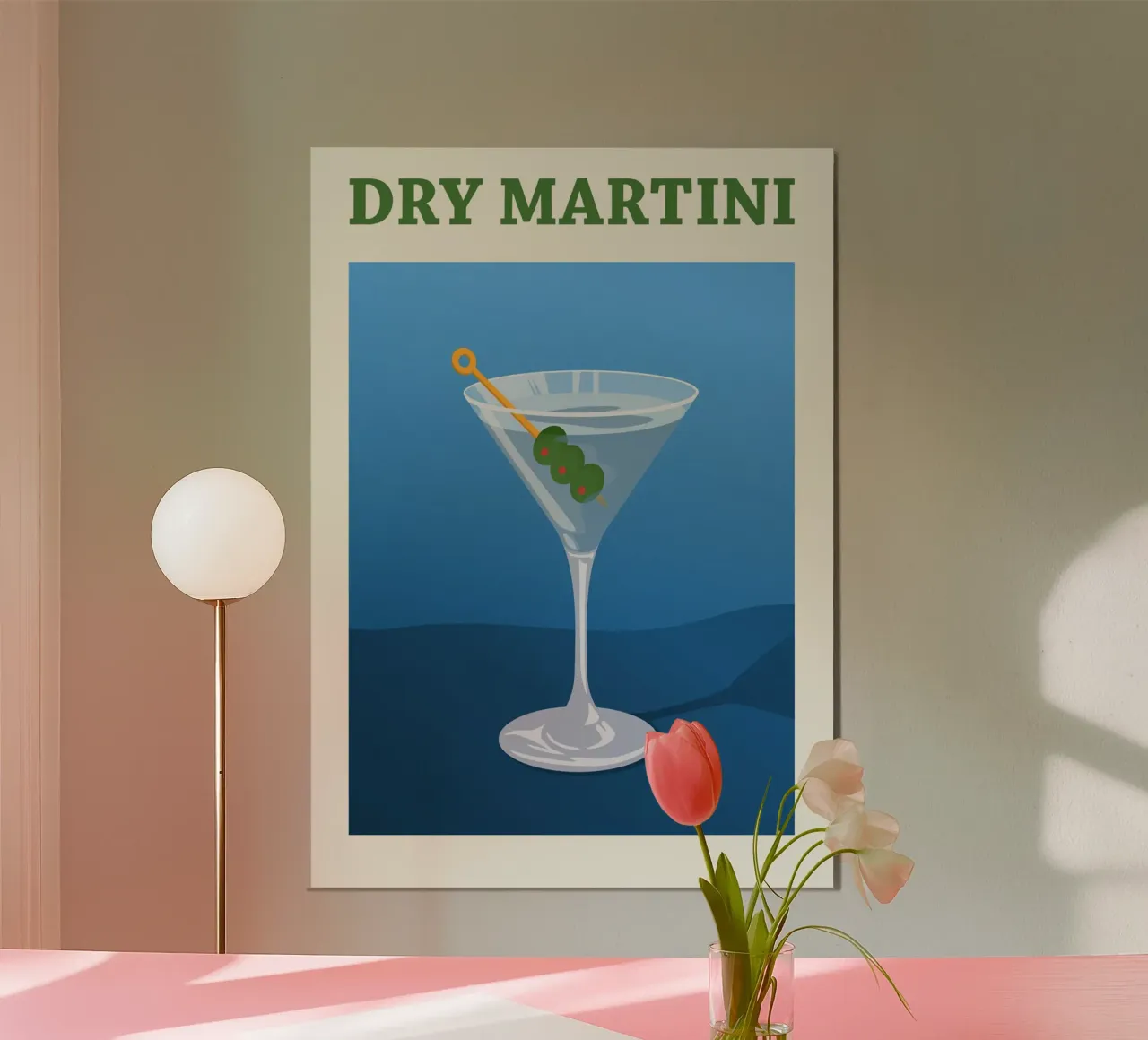 Cocktail Martini Dry poster da Neeraprint