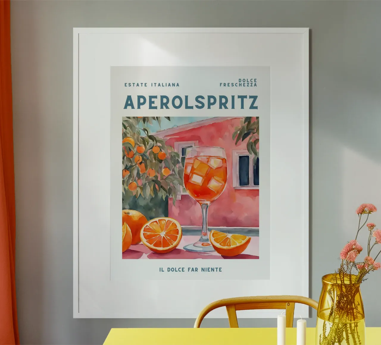 Aperol Spritz Arancione Poster poster da Neeraprint
