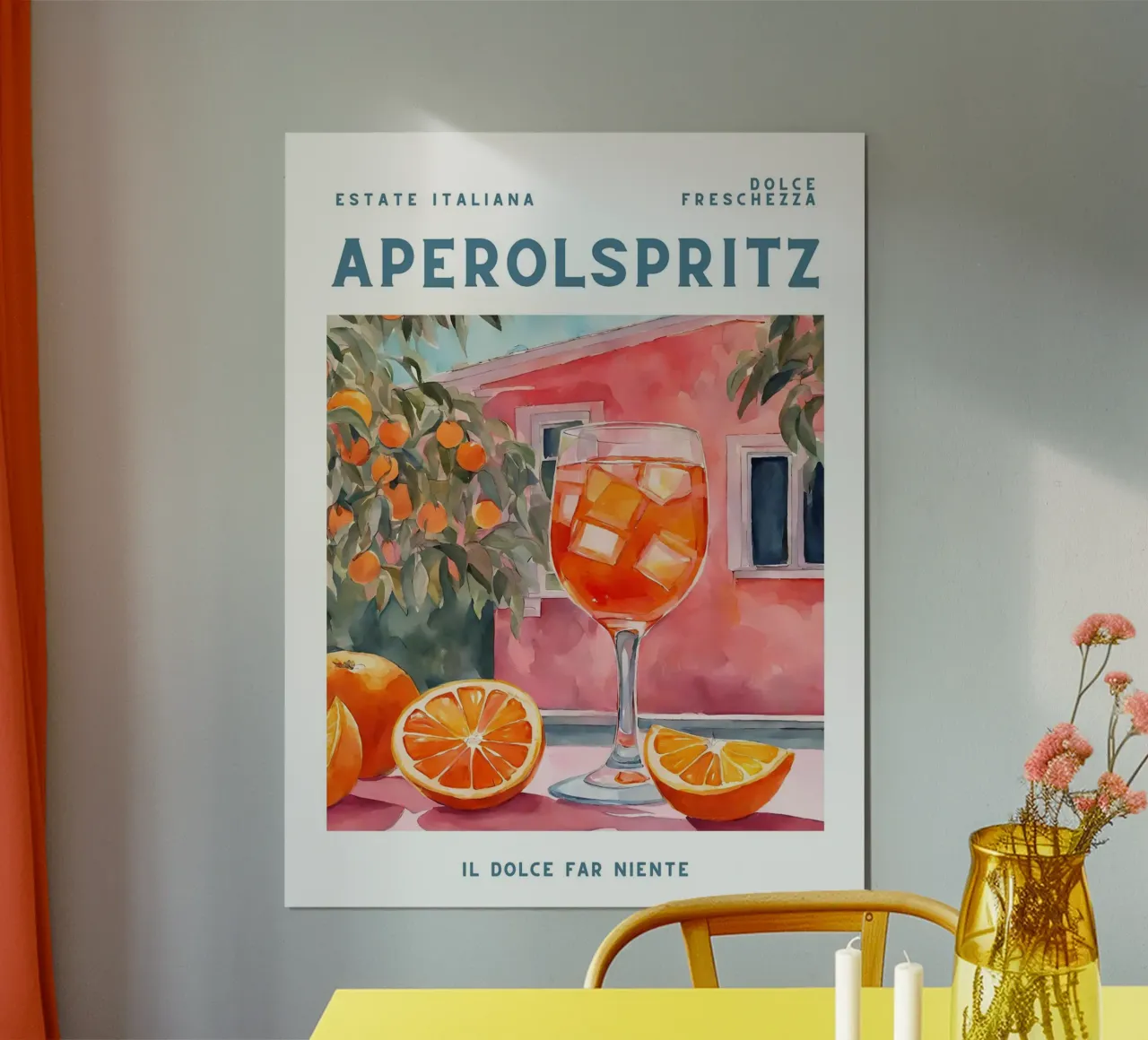 Aperol Spritz Arancione Poster poster da Neeraprint