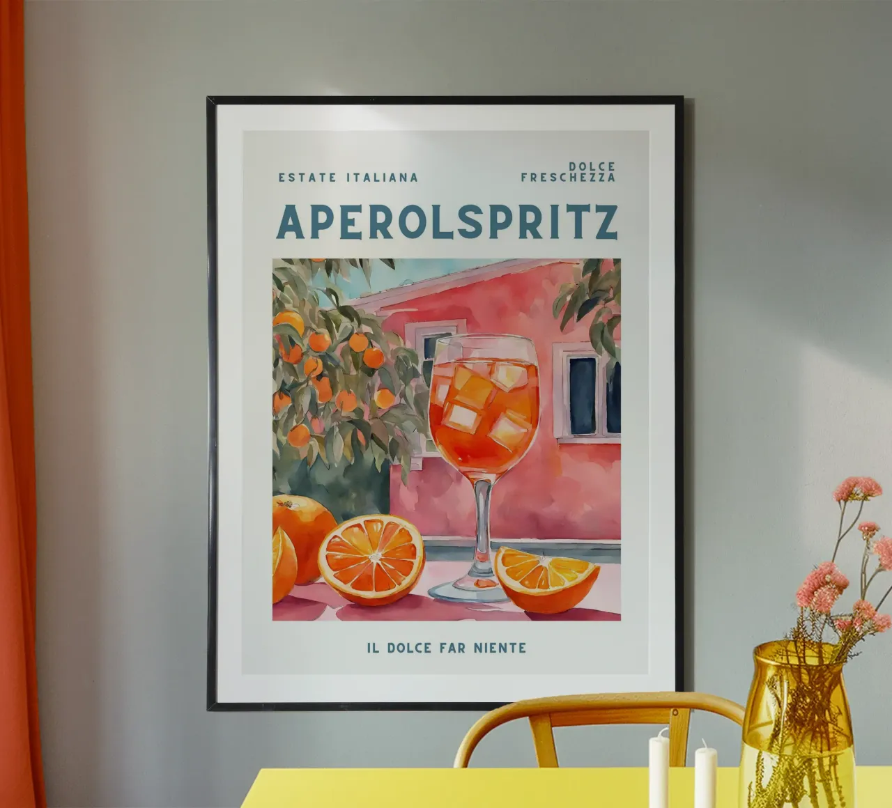 Aperol Spritz Arancione Poster poster da Neeraprint