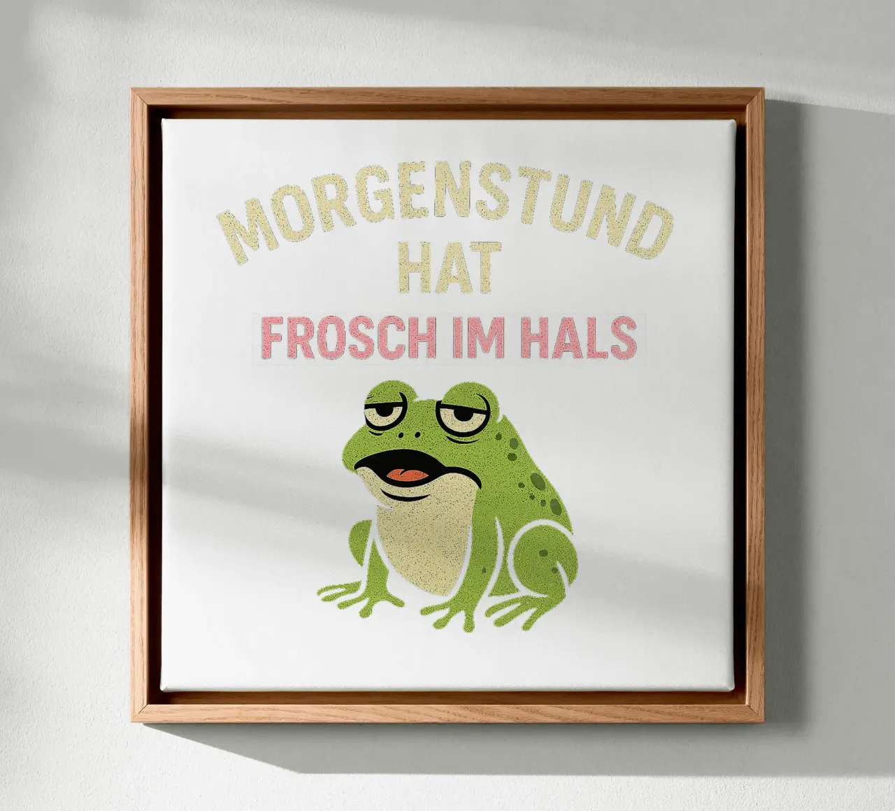 MORGENSTUND HAT FROSCH IM HALS tela con Cornice a cassetta da Vintage Van Gogh