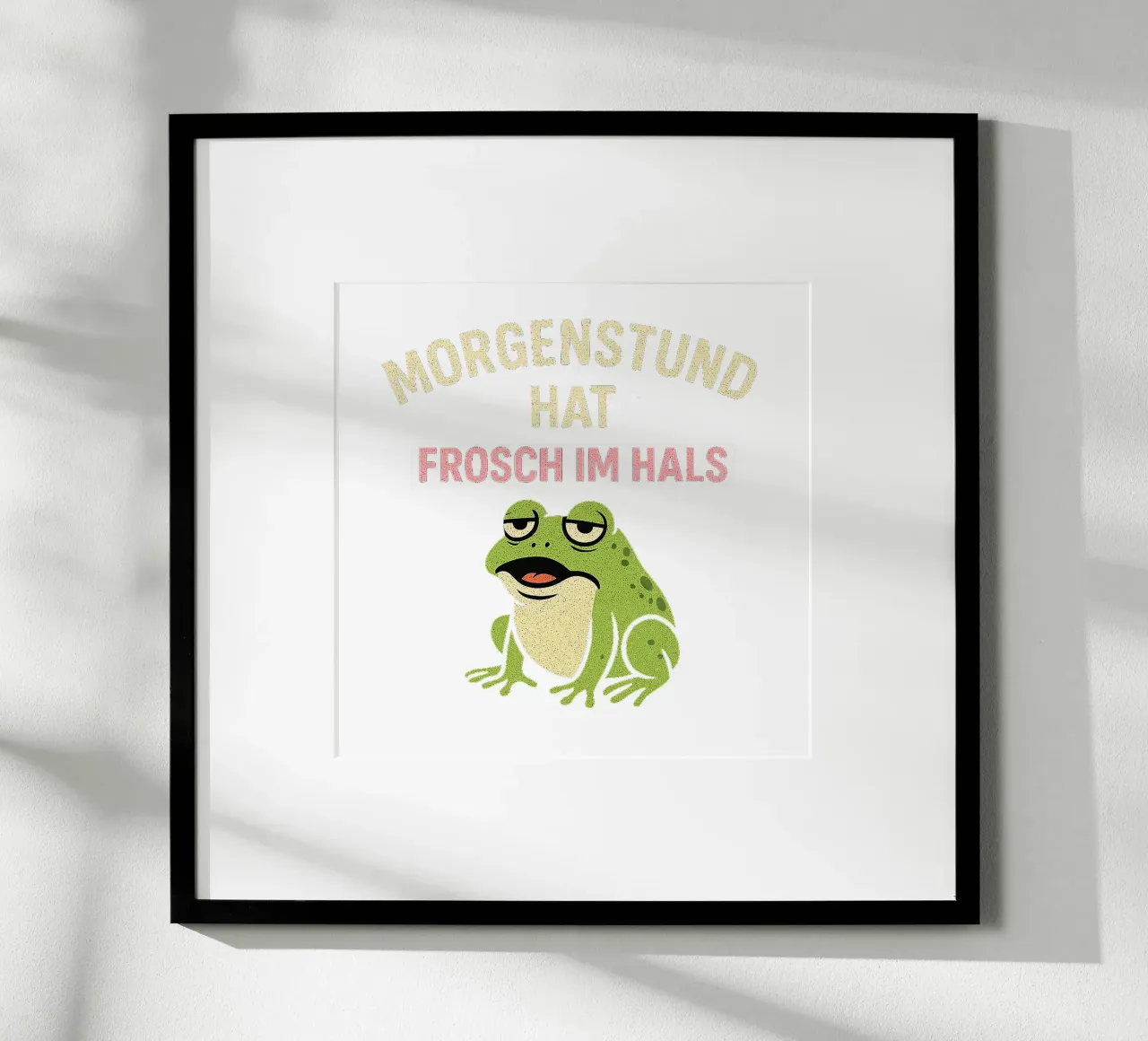 MORGENSTUND HAT FROSCH IM HALS poster da Vintage Van Gogh