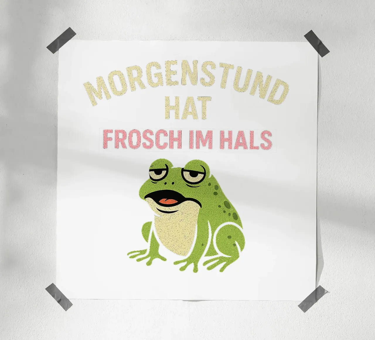MORGENSTUND HAT FROSCH IM HALS poster da Vintage Van Gogh