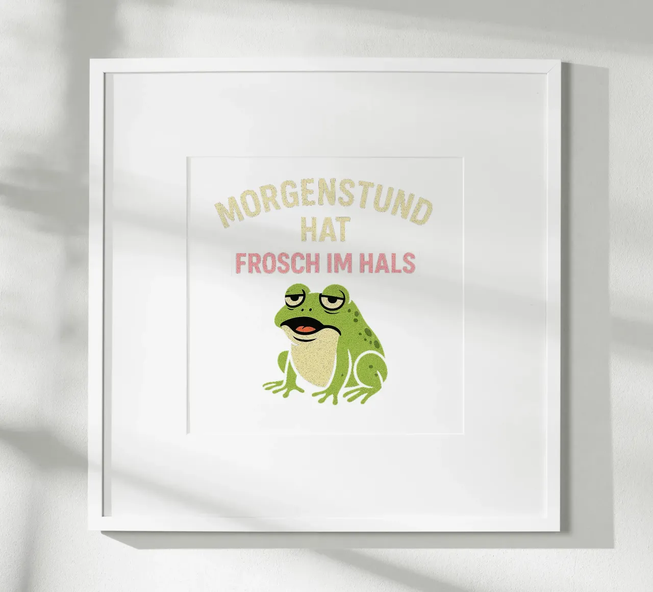 MORGENSTUND HAT FROSCH IM HALS poster da Vintage Van Gogh