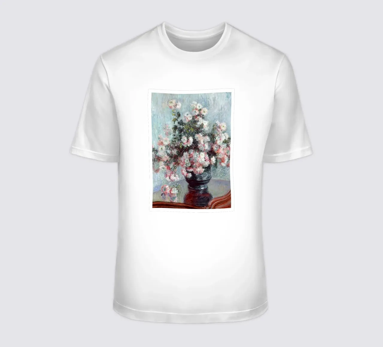 blumenvase chrysantheme inneneinrichtung claude monet T-Shirt von belong shop