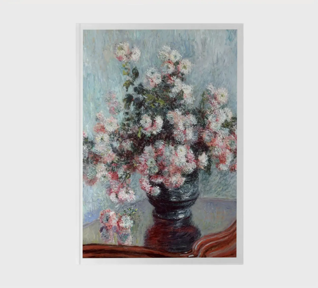vase à fleurs chrysanthème décoration intérieure claude monet carnet de notes de belong shop