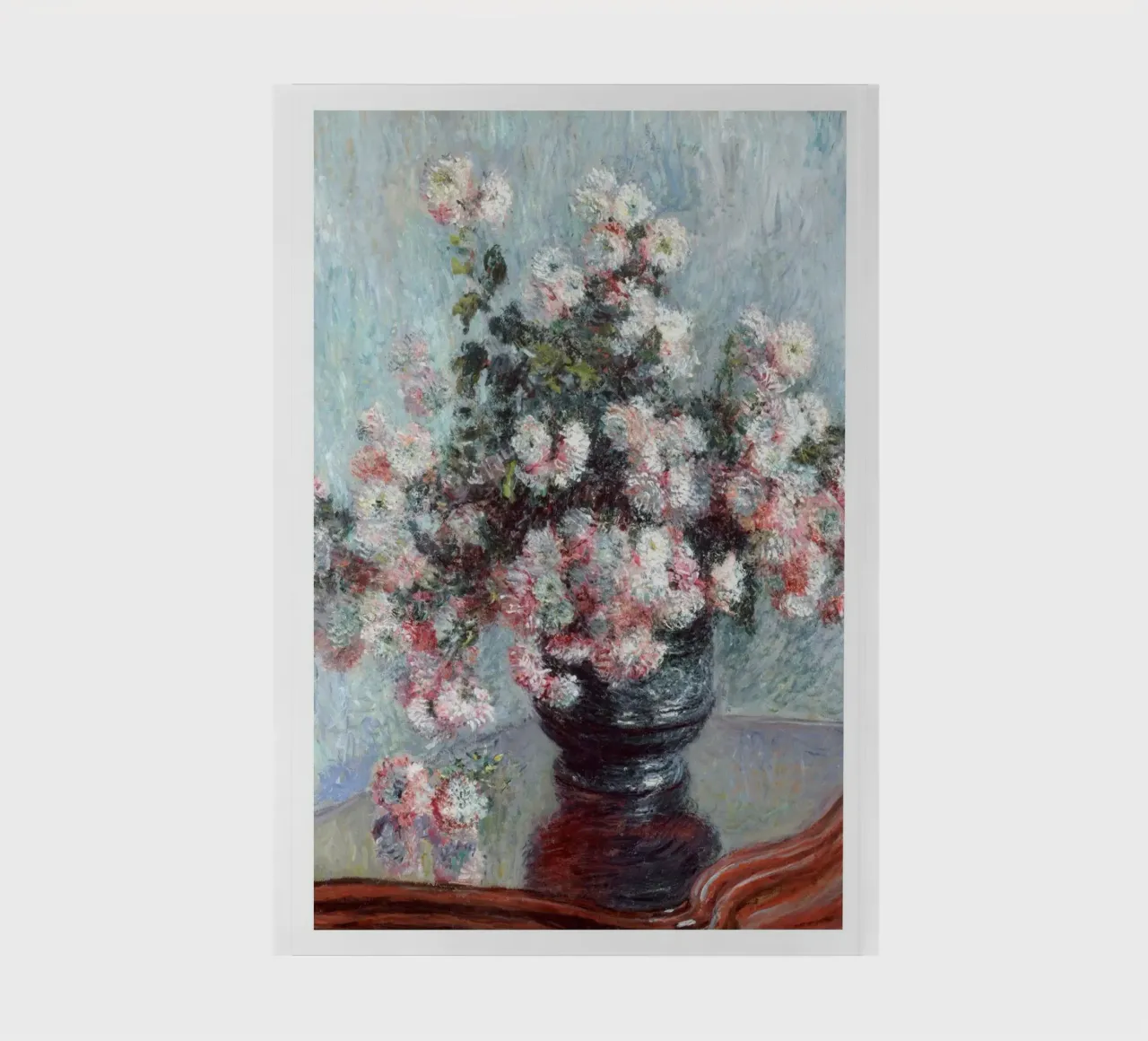 vase à fleurs chrysanthème décoration intérieure claude monet carnet de notes de belong shop