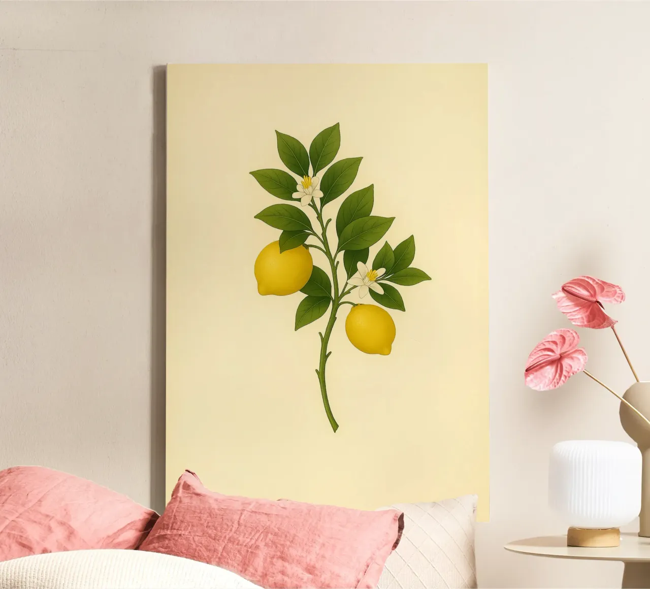 Lemon Stillness tela con Cornice a cassetta da michi