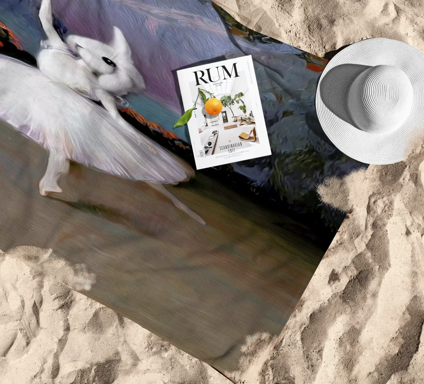 Pom beach towel by Tein Lucasson