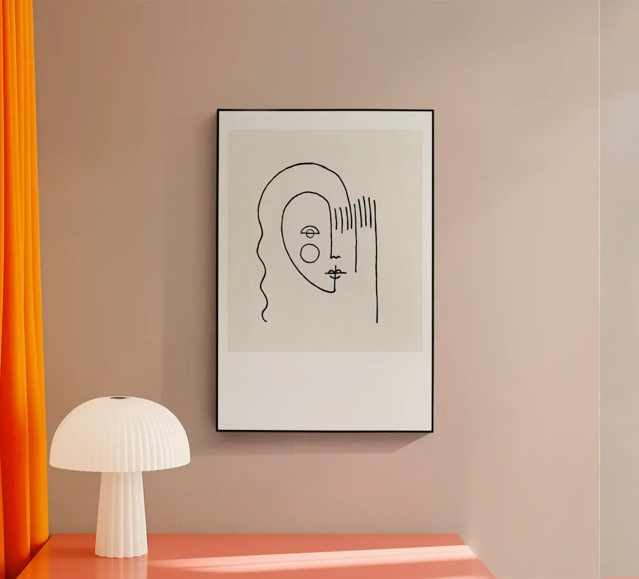 Faces No. 4 acrylic glass by typealive