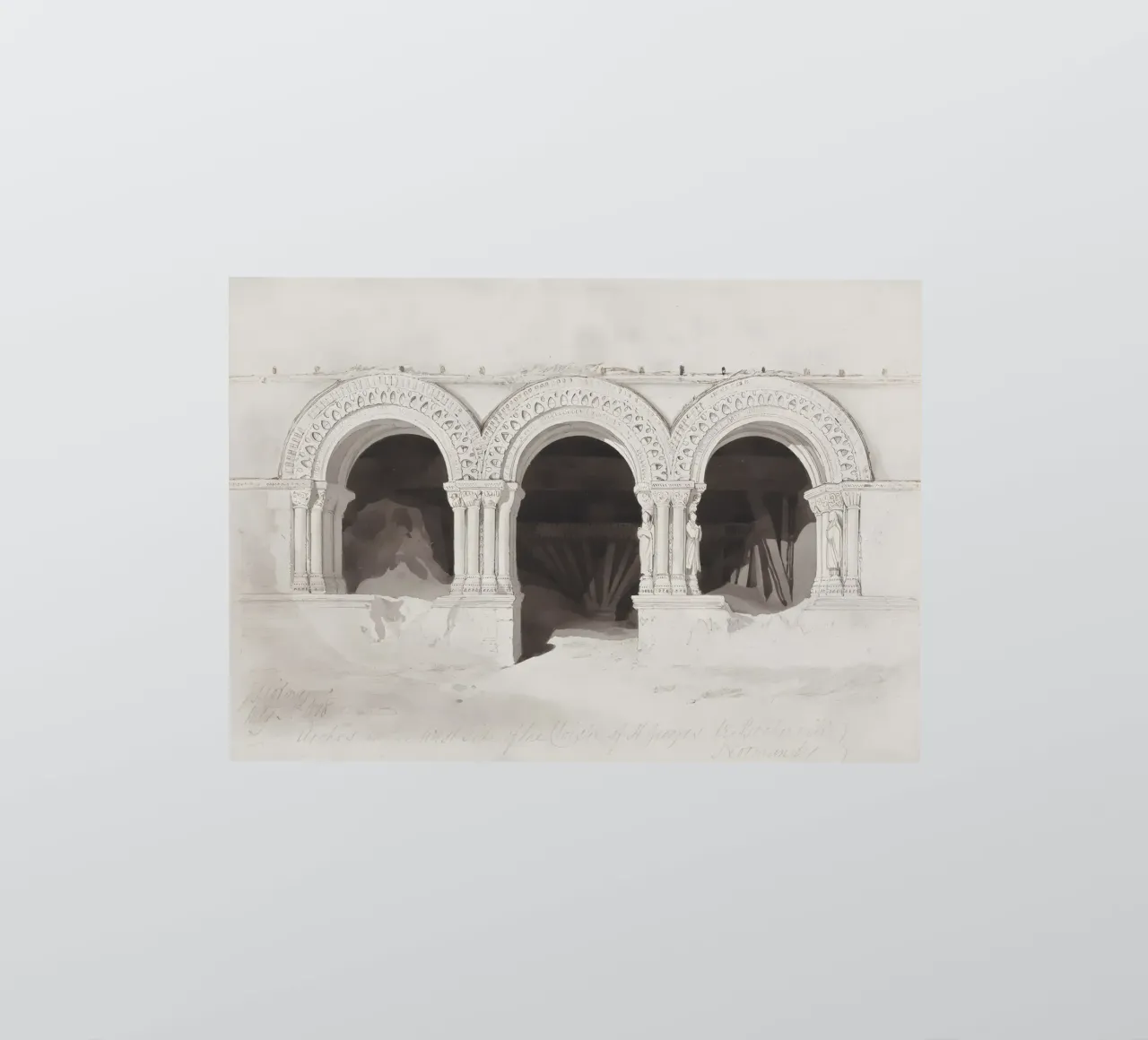 J.M.W. Turner - Arches de St. George - Vintage Architecture A autocollant de ClubArt