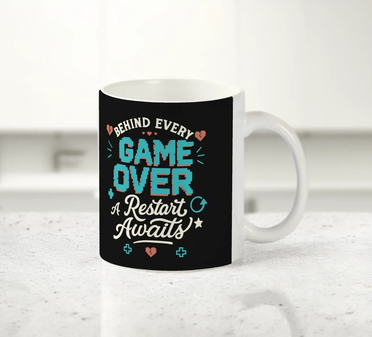 Un riavvio in attesa tazza in ceramica da Loobs
