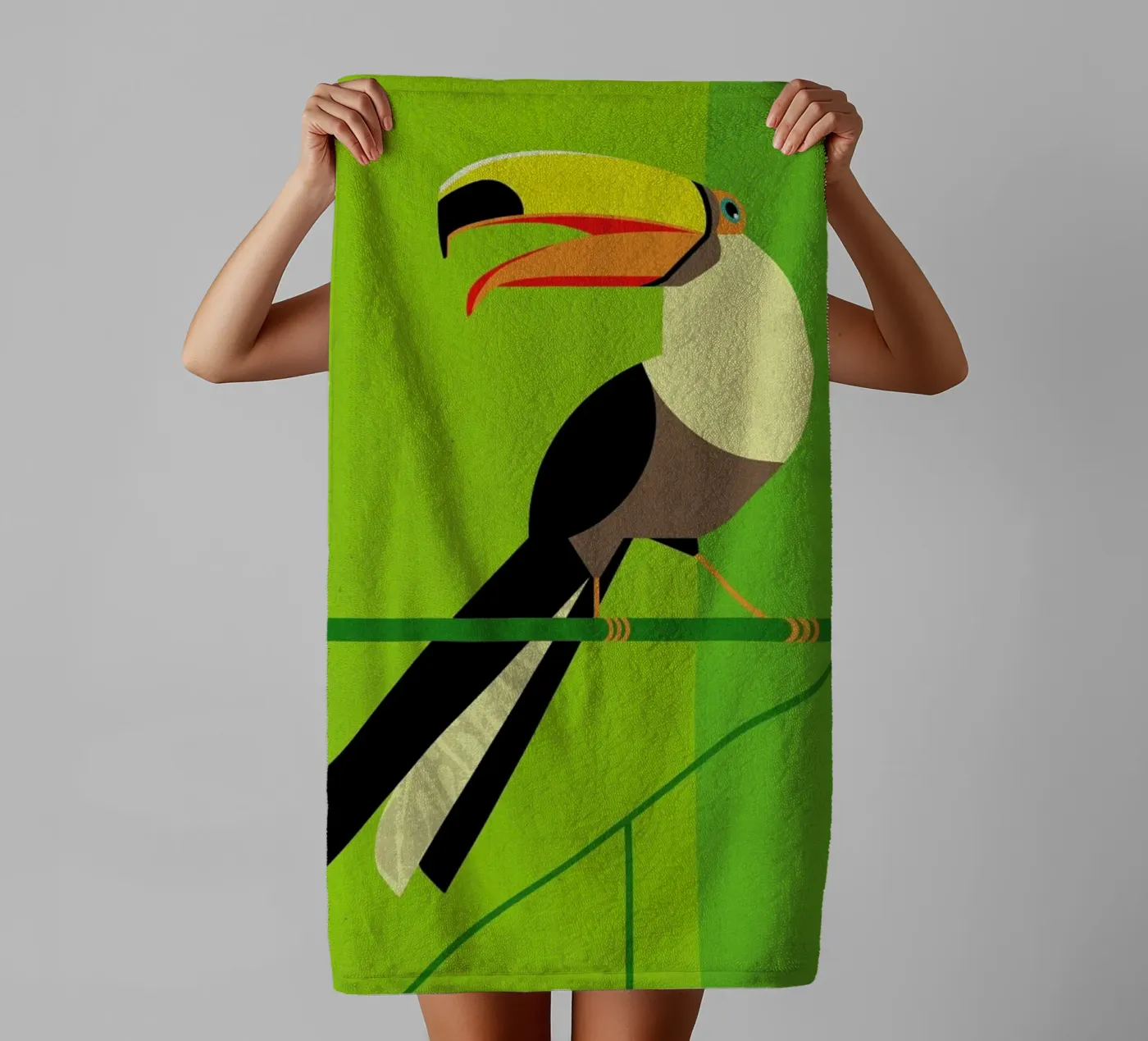 Toucan badhanddoek van Dieter Braun