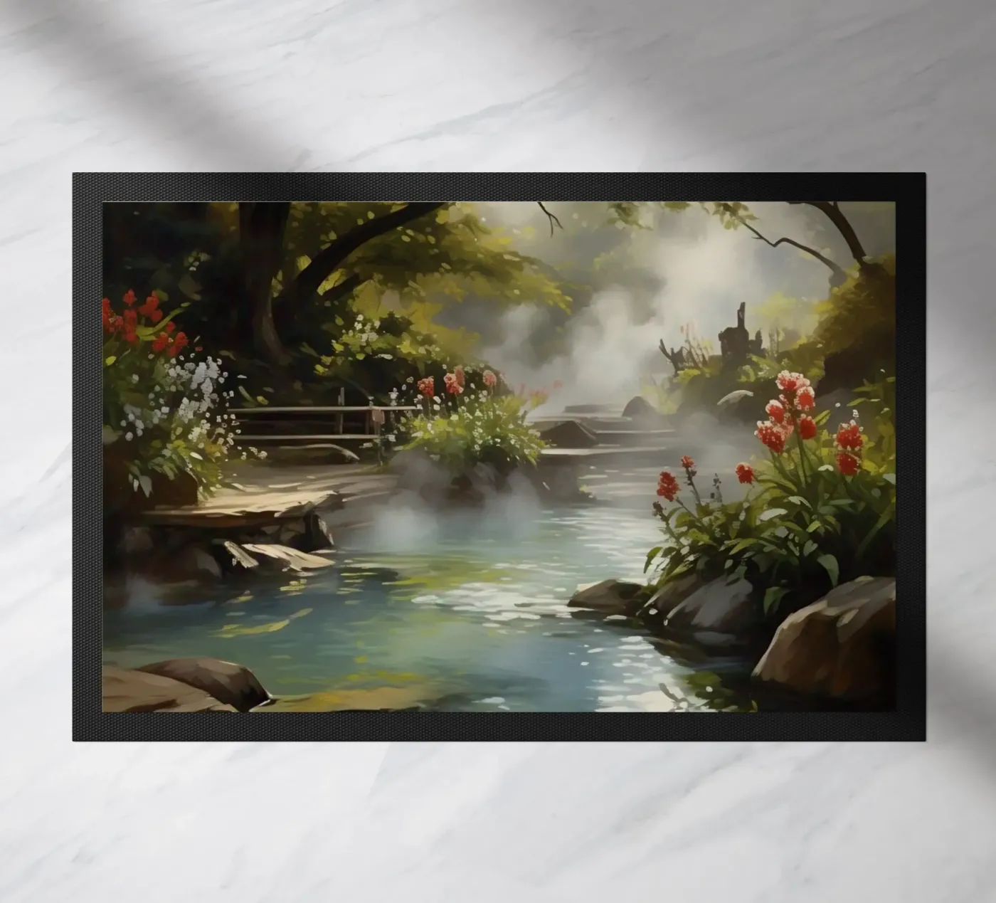 Fresh stream doormat by Earthly Visions