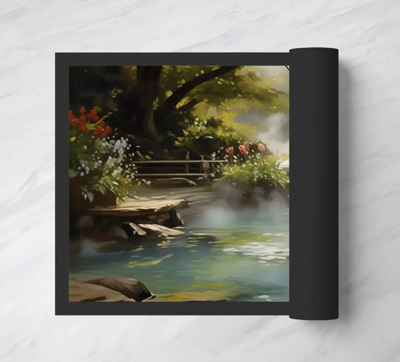 Fresh stream doormat by Earthly Visions