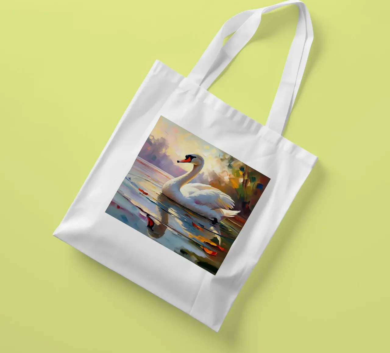 cigno borsa in juta da Earthly Visions
