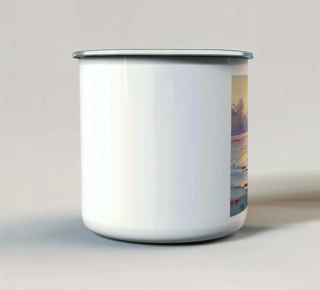 cigno tazza in smalto da Earthly Visions