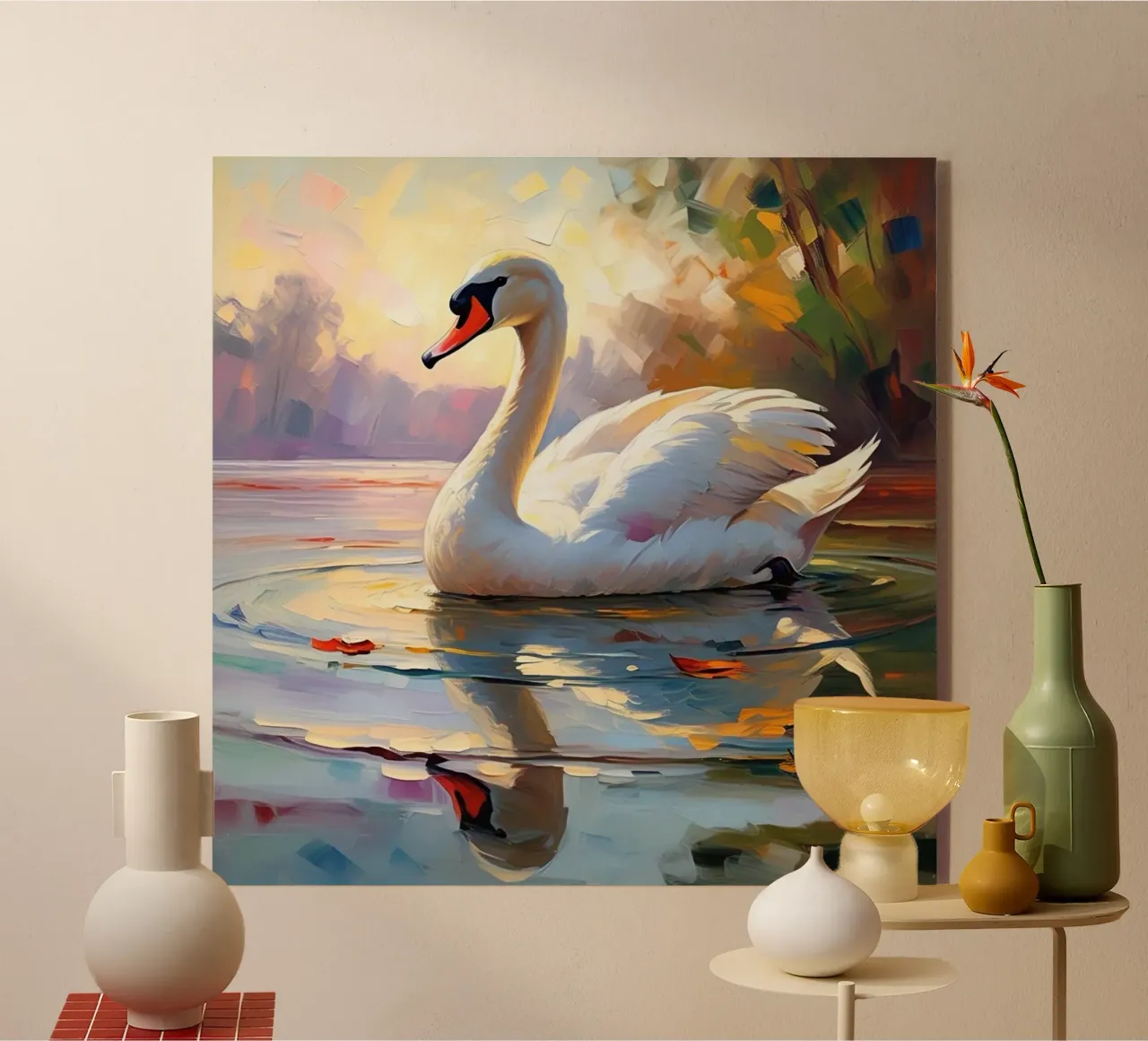 cigno plexiglass da Earthly Visions