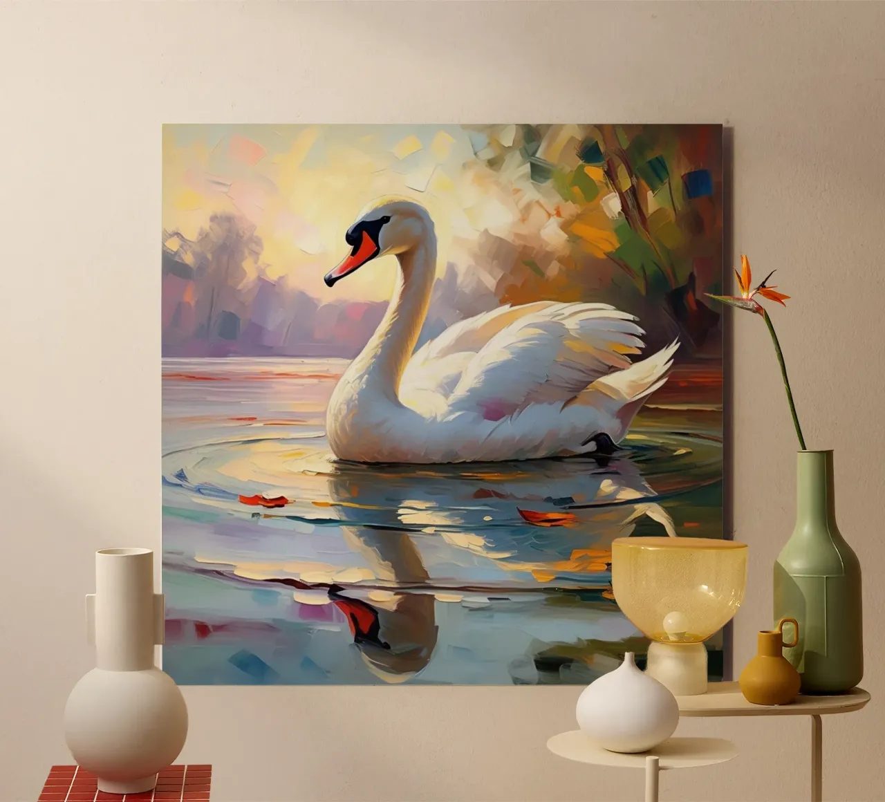 cigno alluminio dibond da Earthly Visions