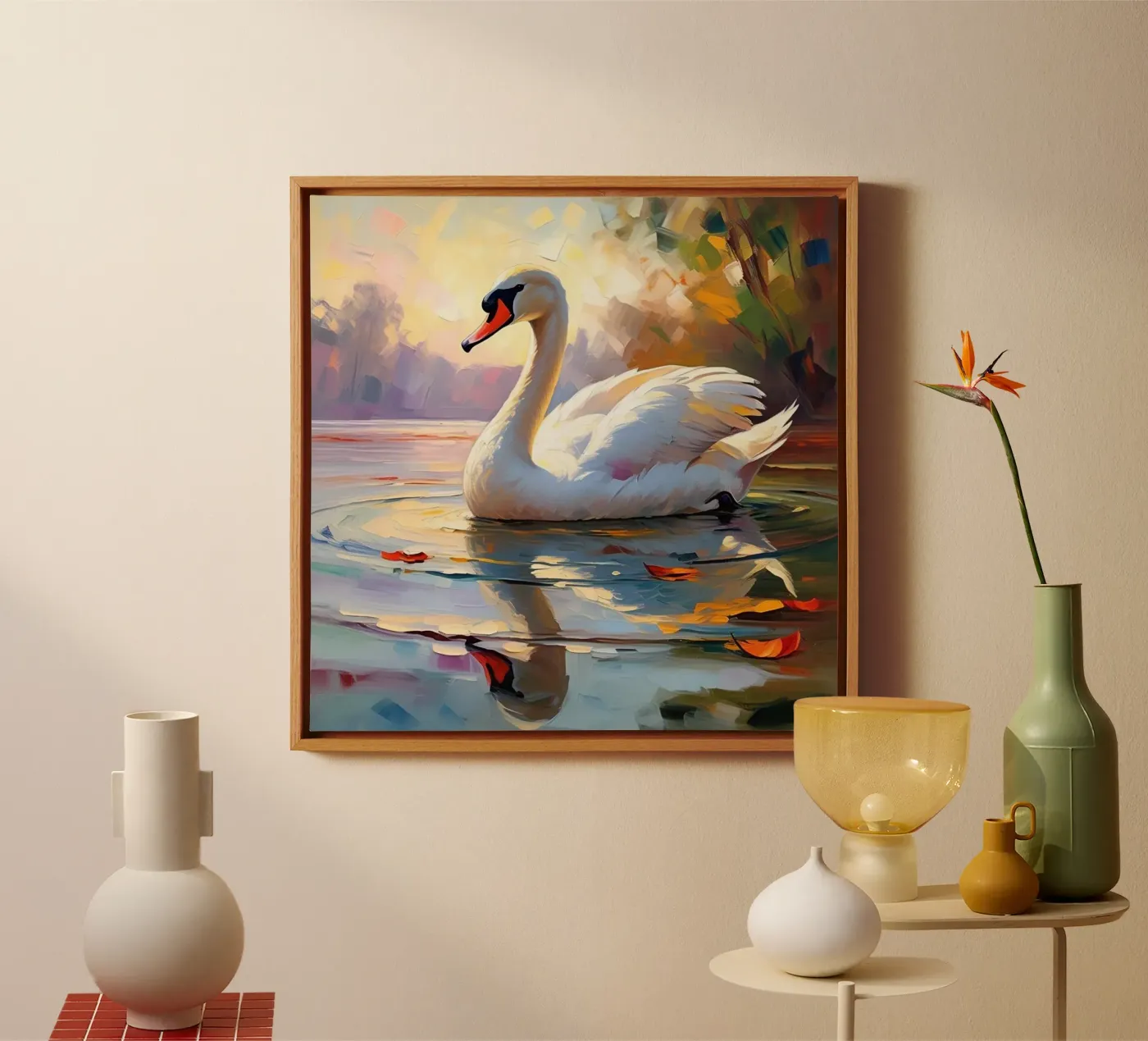 swan tela da Earthly Visions