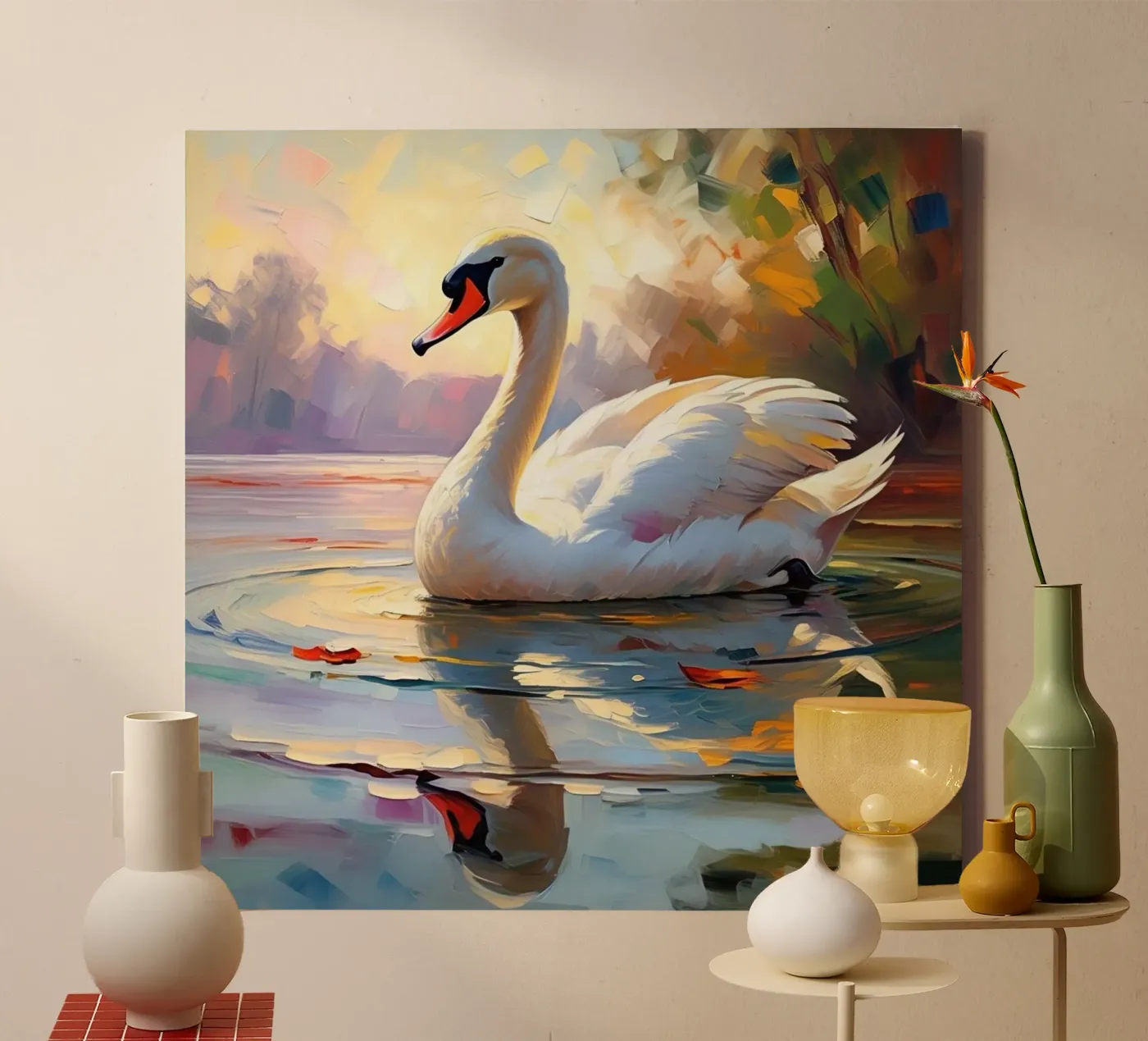 swan tela da Earthly Visions