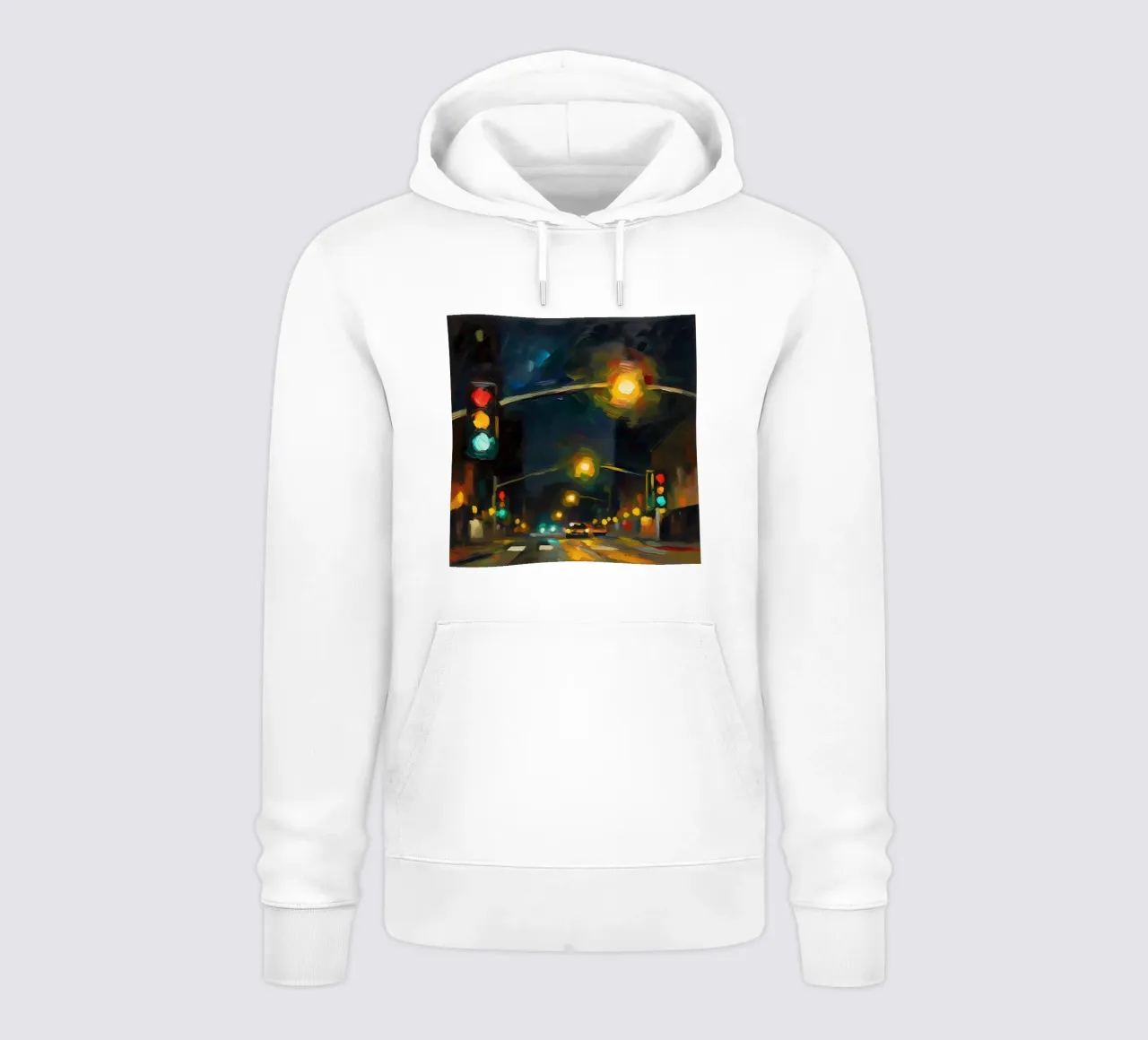 strada notturna felpa con cappuccio da Earthly Visions