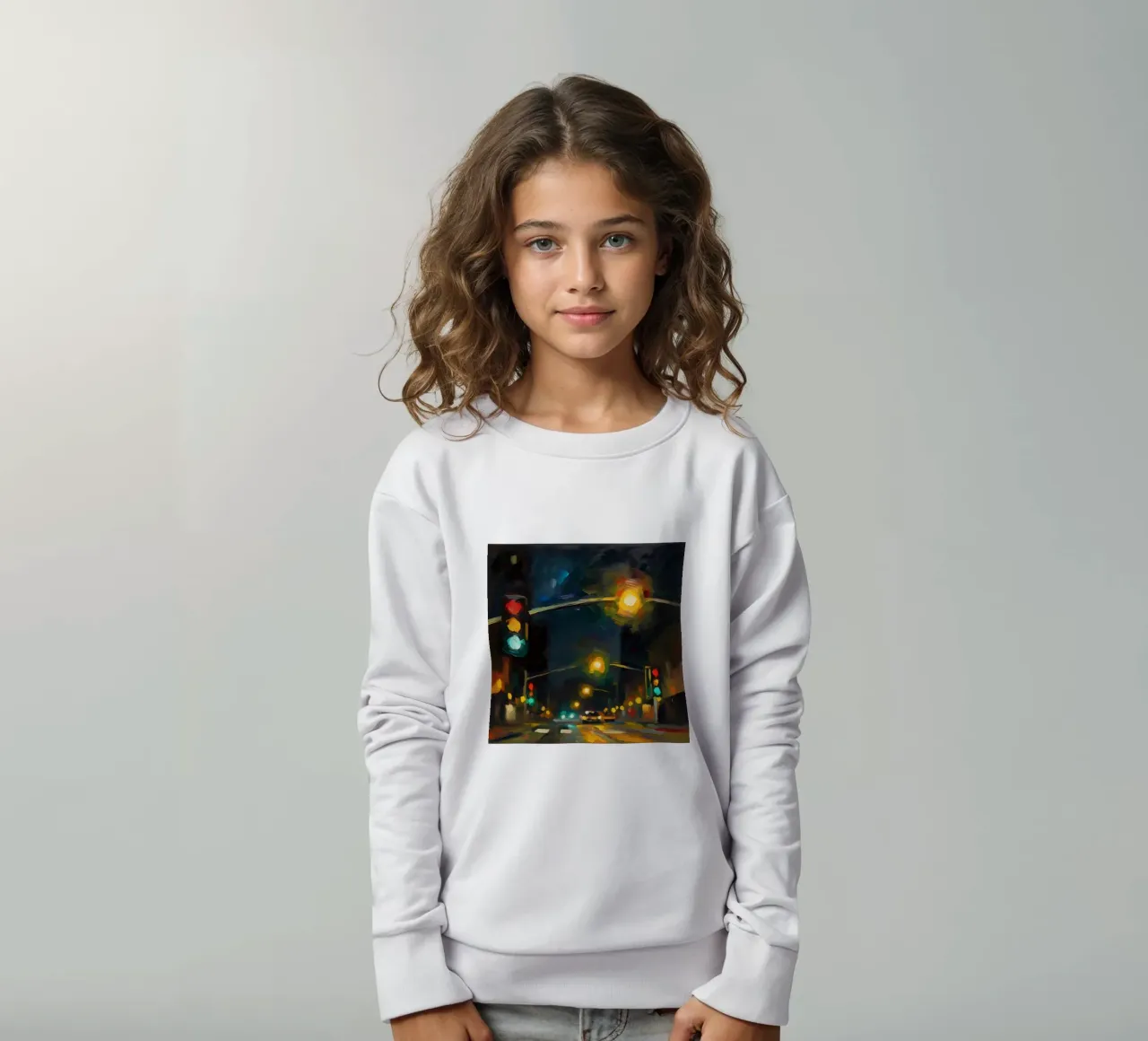 strada notturna felpa bambino da Earthly Visions