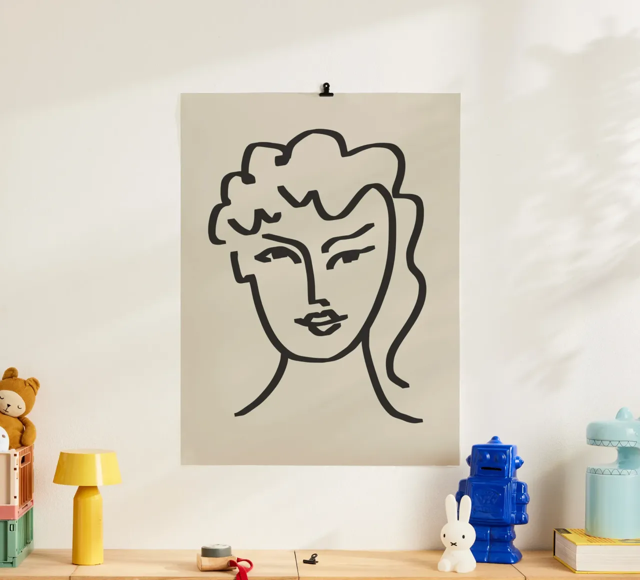 Line art candid portrait hahnemühle by Little Dean